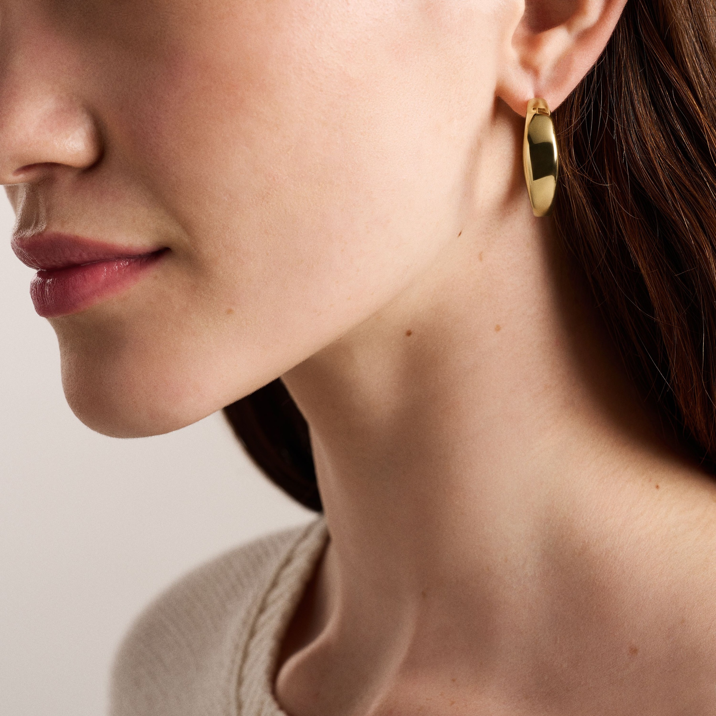 Fossil Paar Creolen »Ellis«