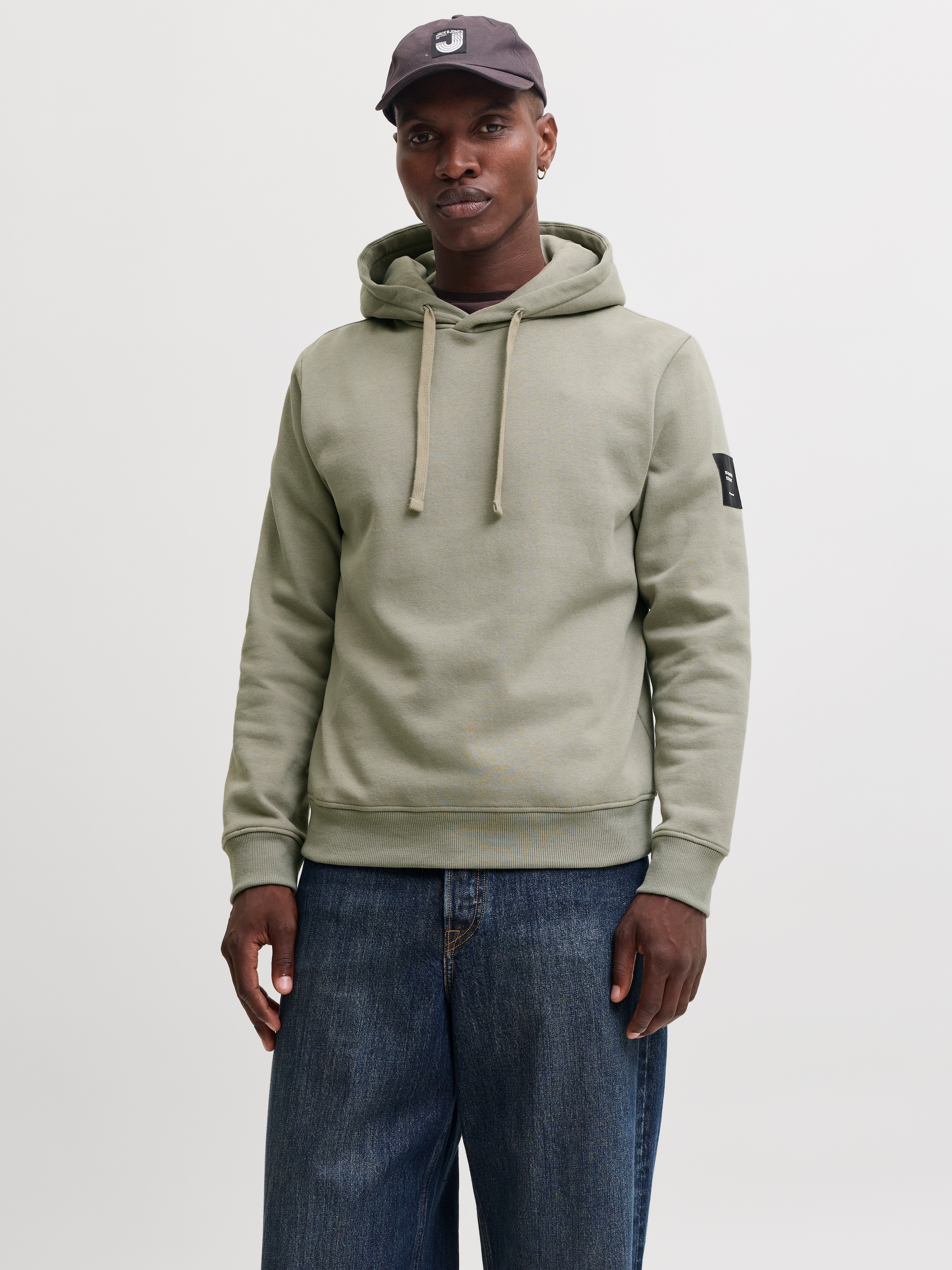 Jack & Jones "JJCLEVELAND SWEAT HOOD SN", Materialmix, regular fit