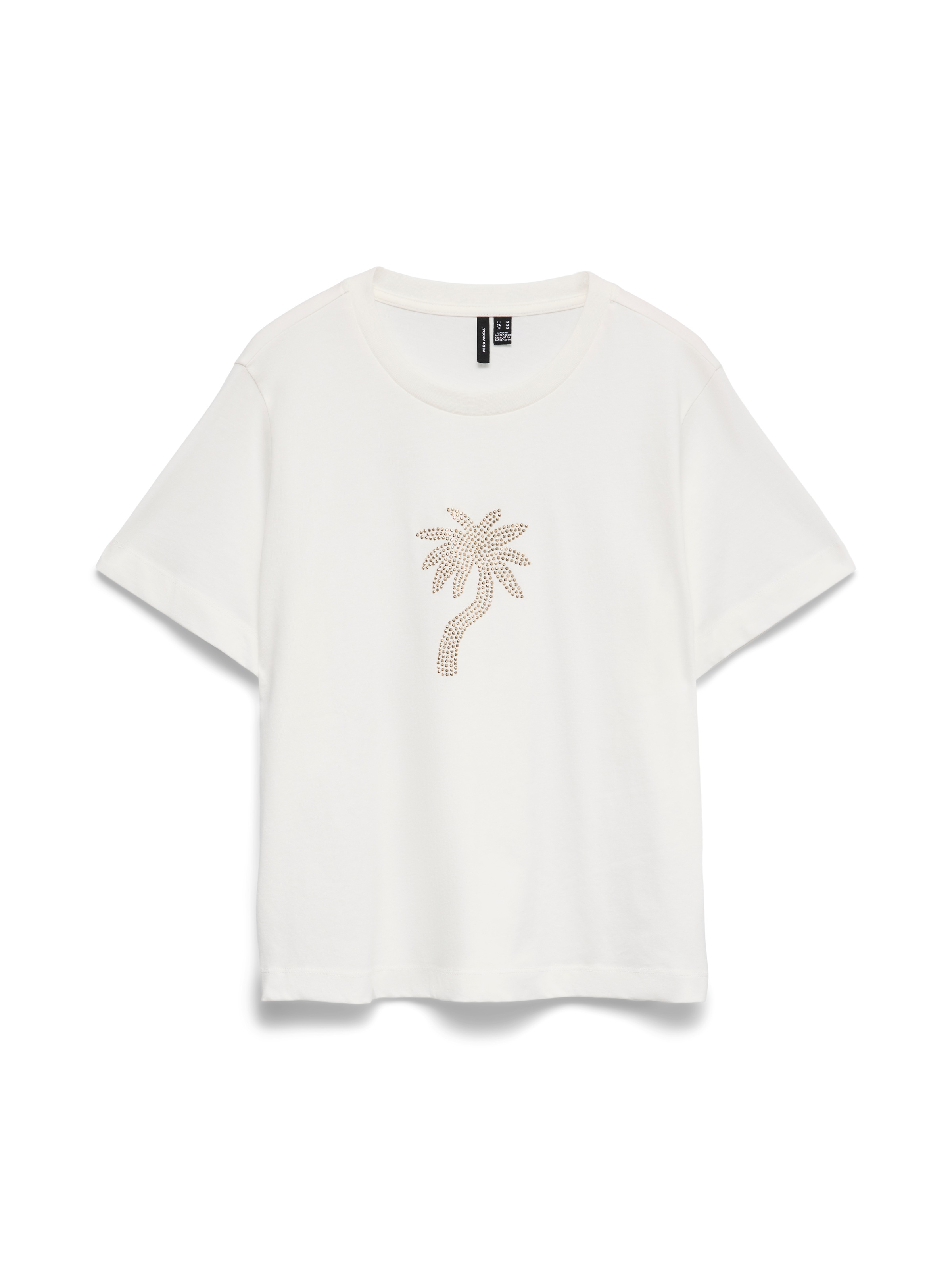 Vero Moda Kurzarmshirt »VMPALMA METTE SS TOP BOX JRS« Baumwolle