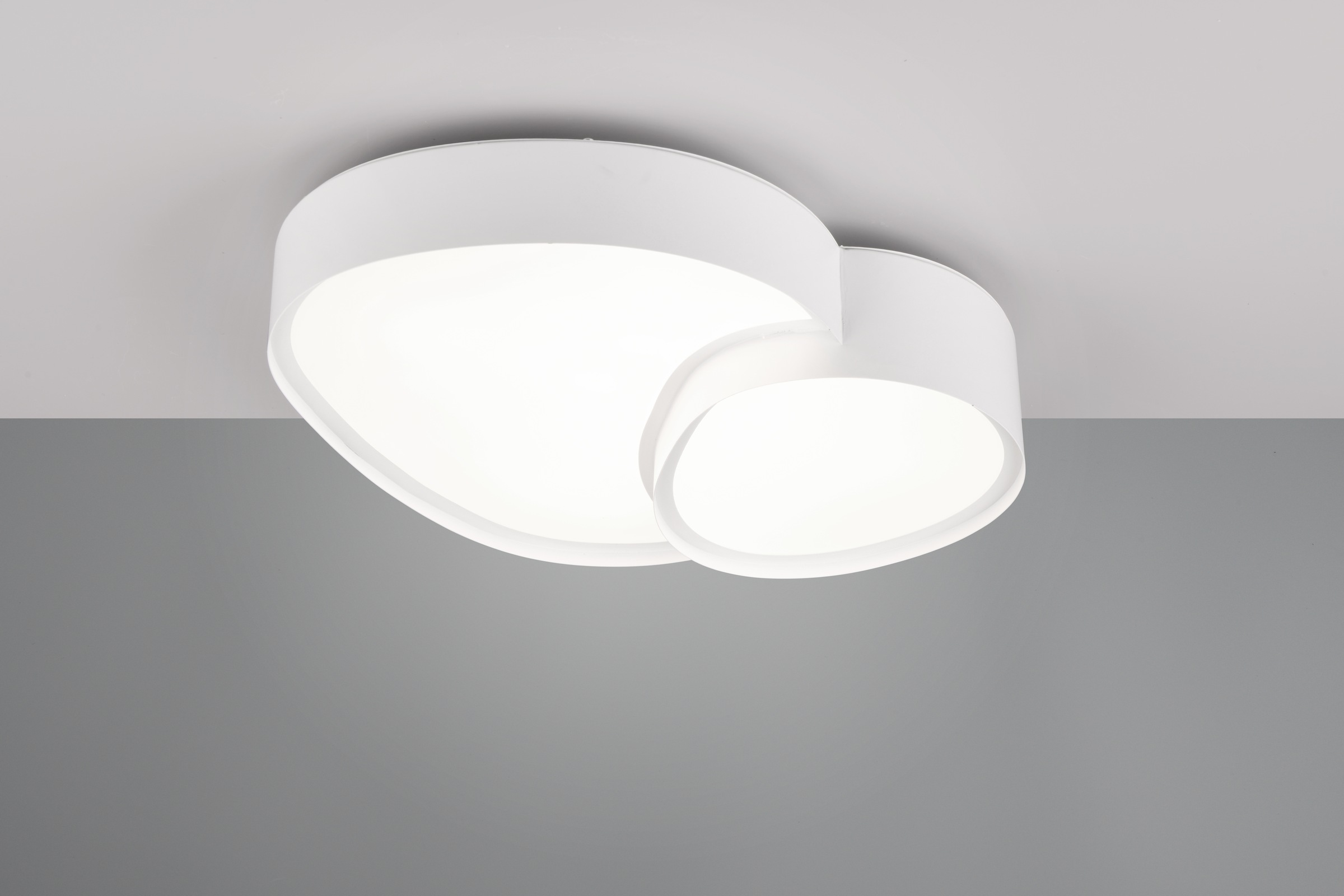 TRIO Leuchten LED Deckenleuchte »RISE, LED Deckenlampe 21W 2400 Lumen warmweiß bis kaltweiß 2700-6500K« LED-Board 1 Stk. warmweiß - kaltweiß Fernbedienung dimmbar Memoryfunktion Nachtlicht CCT Lichtfarbe wählbar