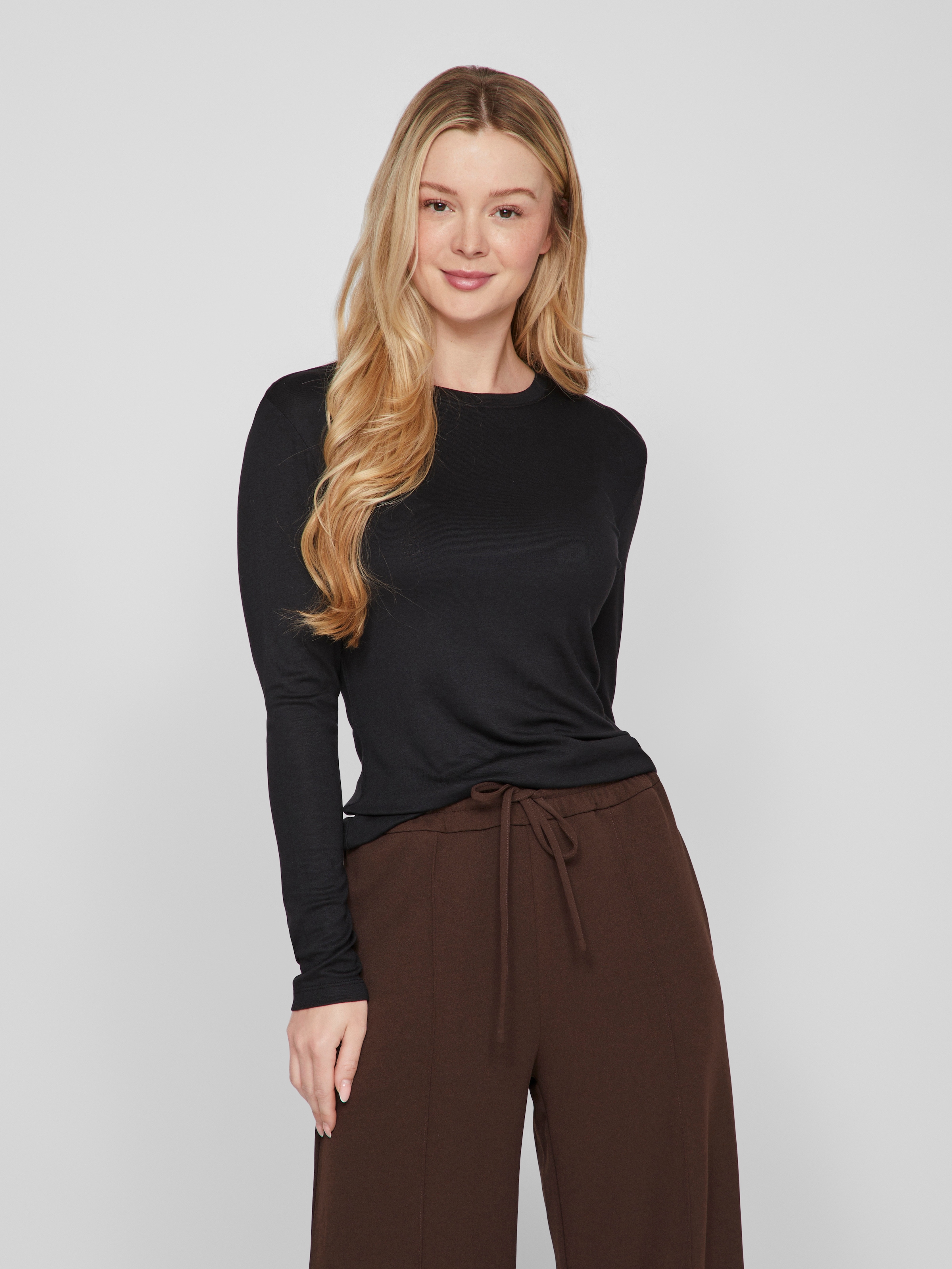 Vila Langarmshirt VIALEXIA O-NECK L/S TOP - NOOS günstig online kaufen