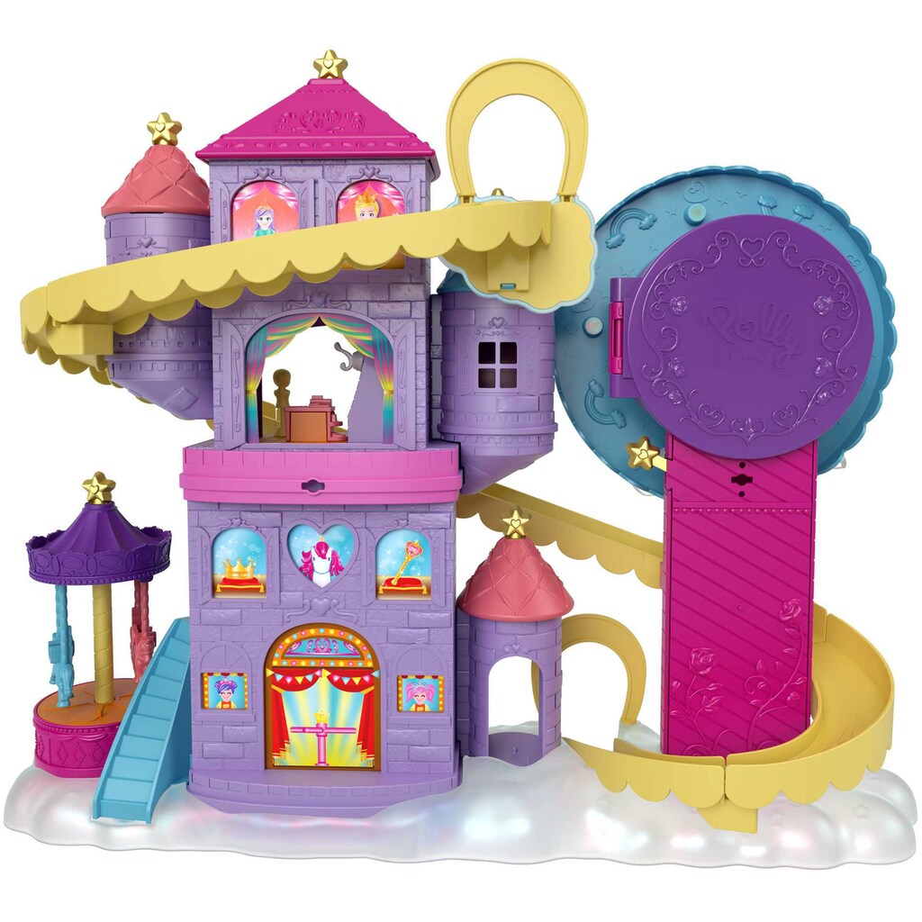 Polly Pocket Spielwelt »Pollyville Regenbogen-Einhornspaß Freizeitpark«