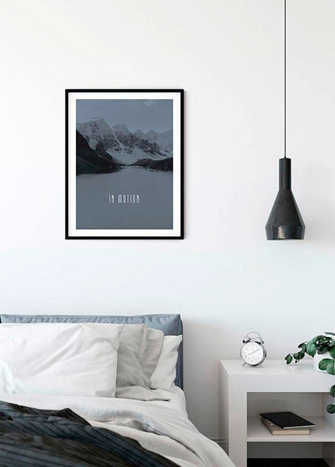 Komar Bild »Word Lake In Motion Steel« Natur 1 Stk. tlg. Wandbild zur Dekoration - ohne Rahmen