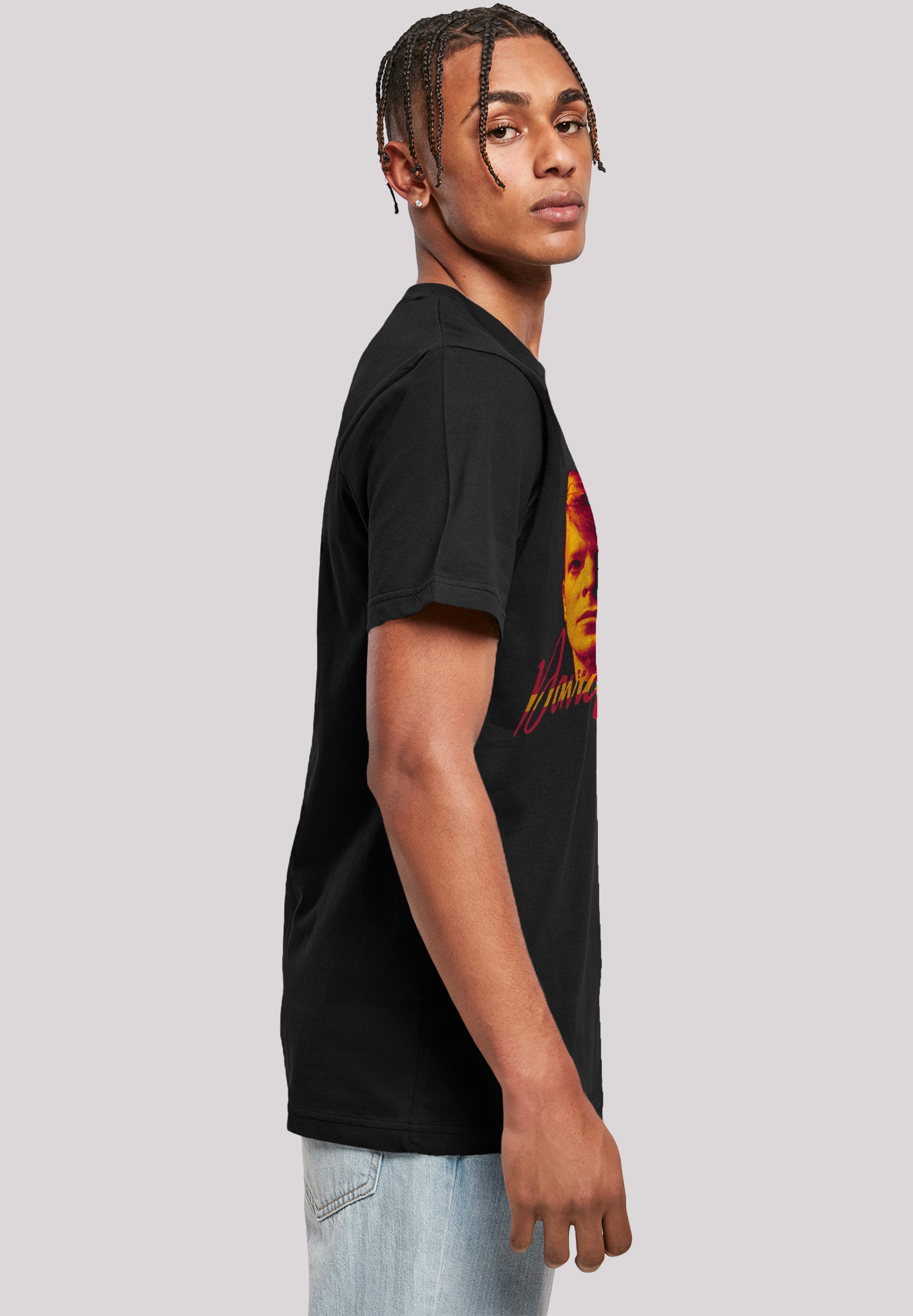 F4NT4STIC T-Shirt »David Bowie Photo Angle 90s«, Herren,Premium Merch,Regular-Fit,Basic,Bandshirt