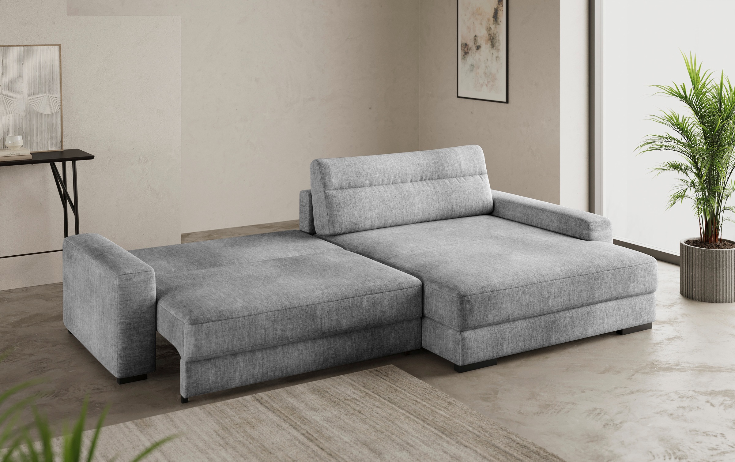 Mr. Couch Ecksofa »Marcello L-Form«, inklusive EasyBett und Bettkasten