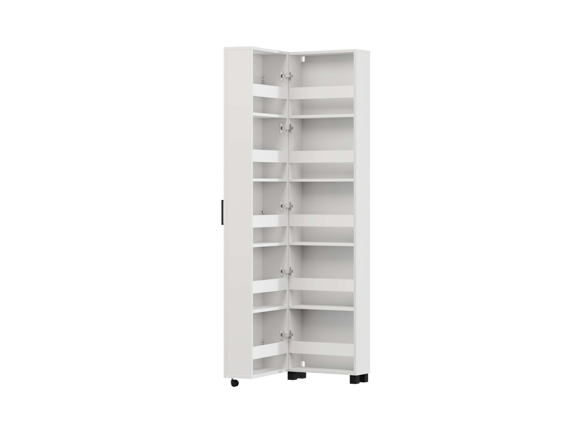Home affaire Schuhschrank »Islay, Drehtür auf Rollen, B/T/H: 45,6/32,4/184,4 cm« Schuhkommode mit Platz für ca. 20 Paar Schuhe bis Gr. 40