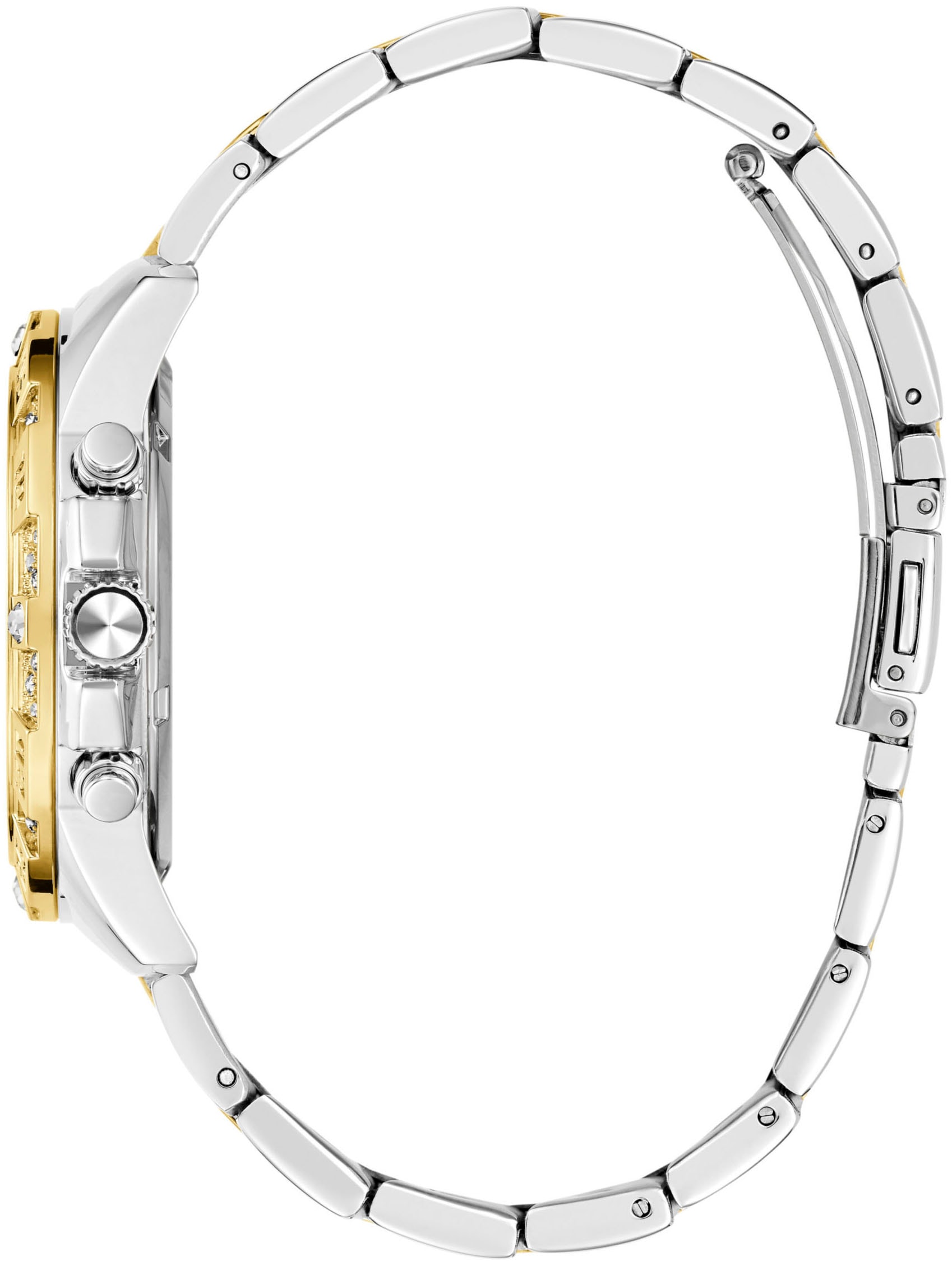 Guess Multifunktionsuhr »MAJESTY«, Quarzuhr, Armbanduhr, Damenuhr, Datum, 12/24-Std.-Anzeige