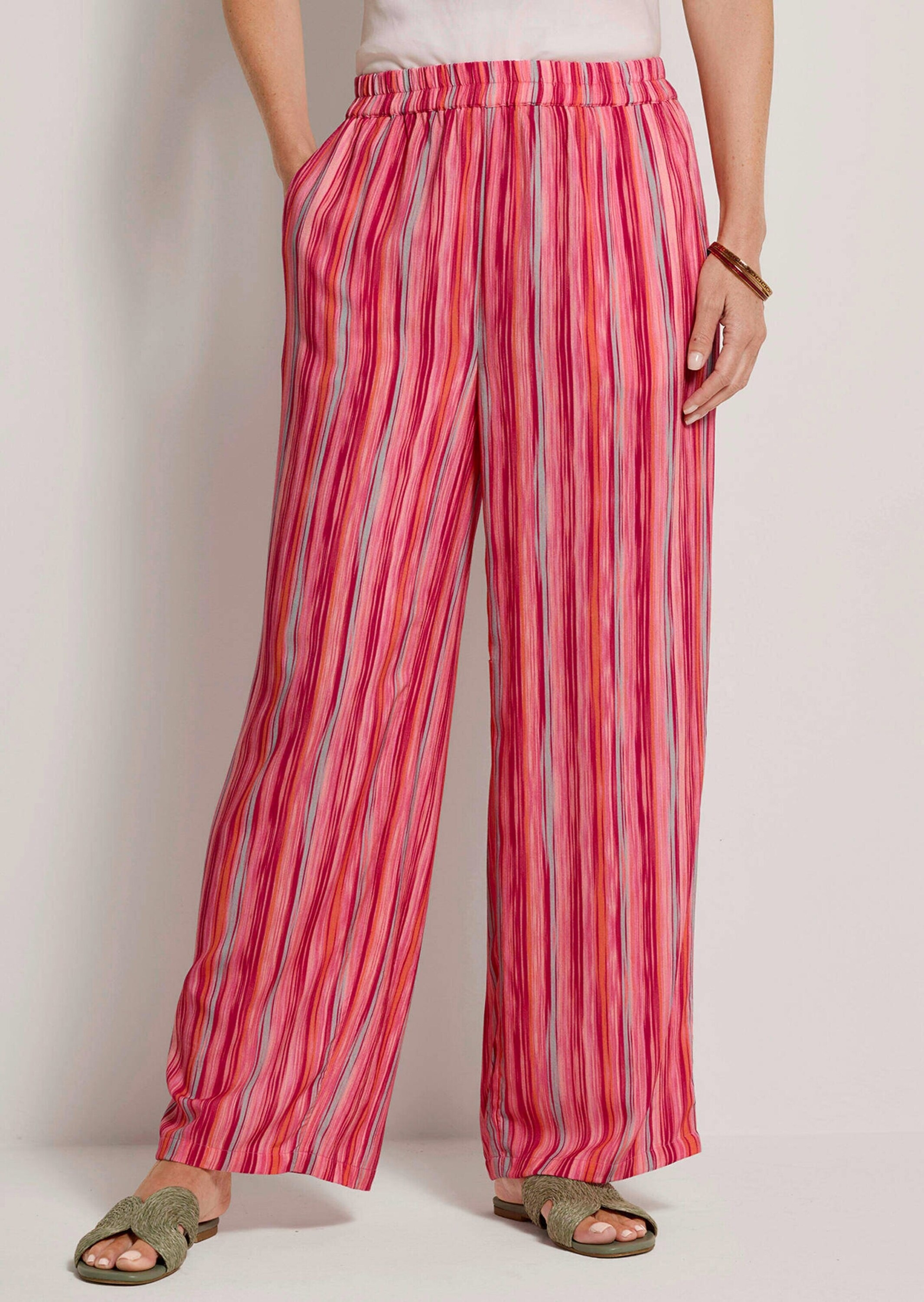 Goldner Vera Palazzohose Pink Gemustert Gr. 20 3