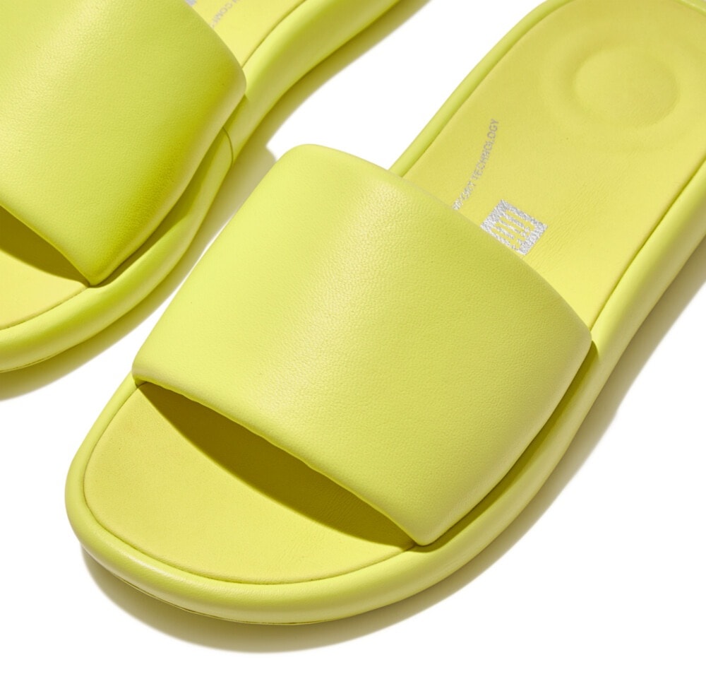 Fitflop Pantolette »IQUSHION D-LUXE PADDED LEATHER SLIDES«, Sommerschuh, Schlappen mit breiter Bandage