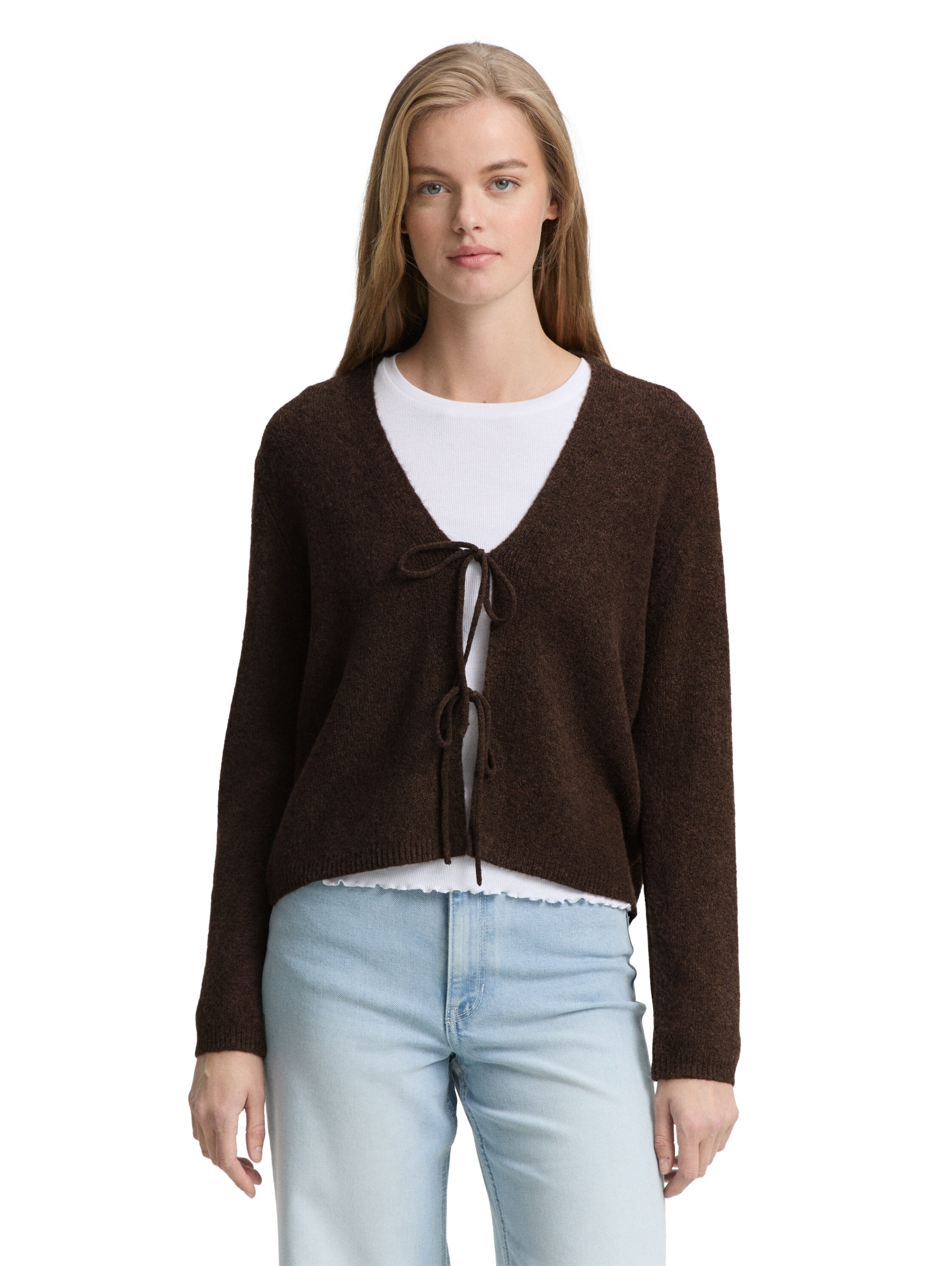 TOM TAILOR Denim Cardigan mit Schleifen günstig online kaufen