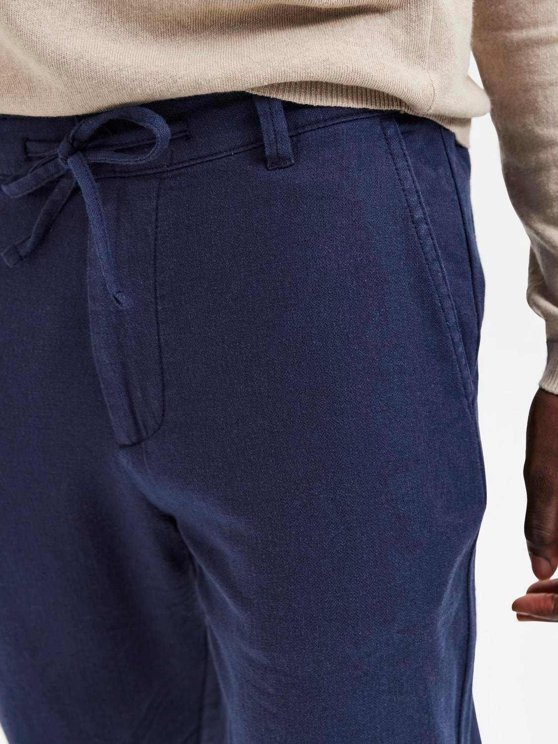 SELECTED HOMME Chinohose »SLH172-SLIMTAPE BRODY LINEN PANT NOOS«, mit Leinen