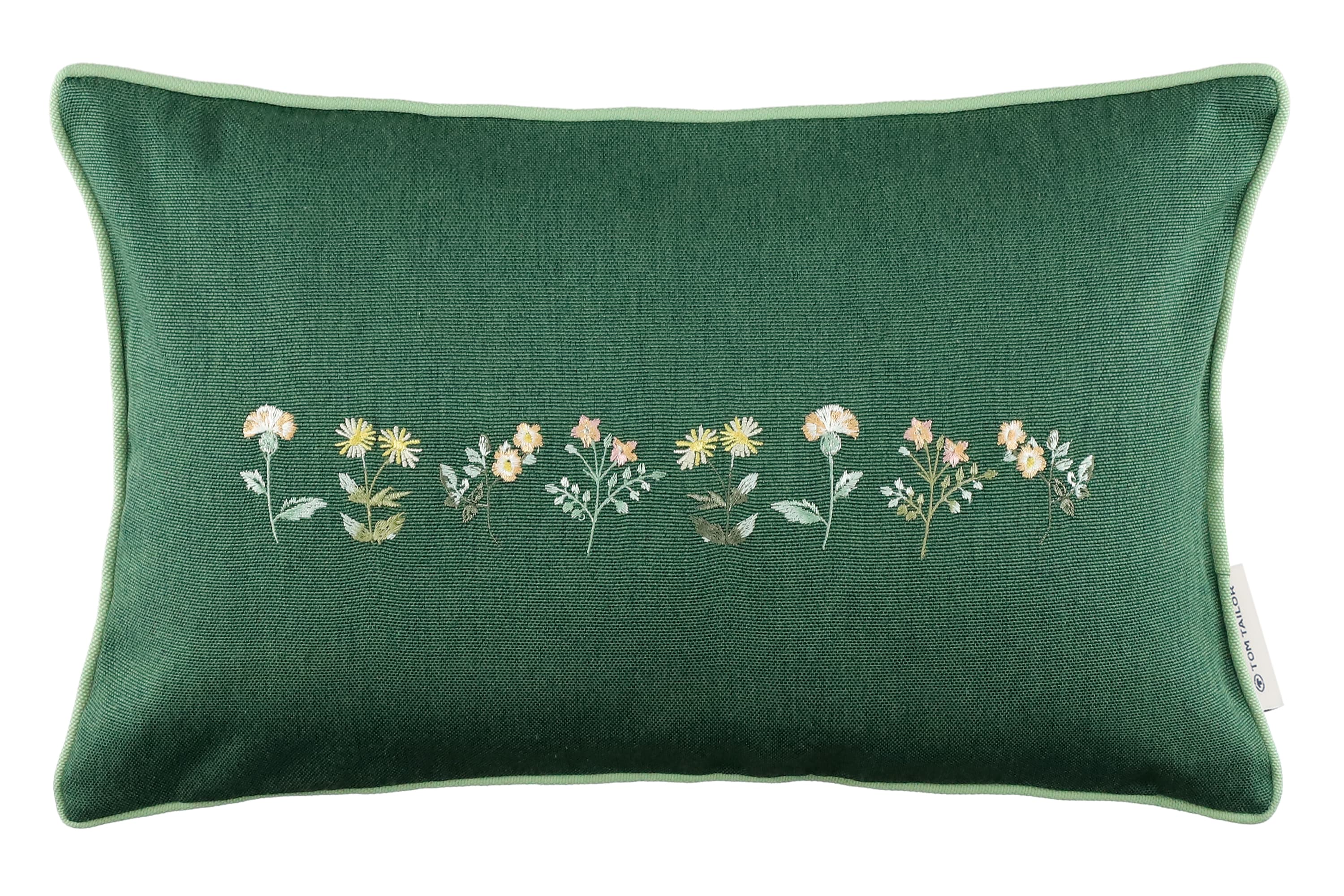 TOM TAILOR HOME Kissenbezug "Meadow" Blickfang mit Blumenstickerei