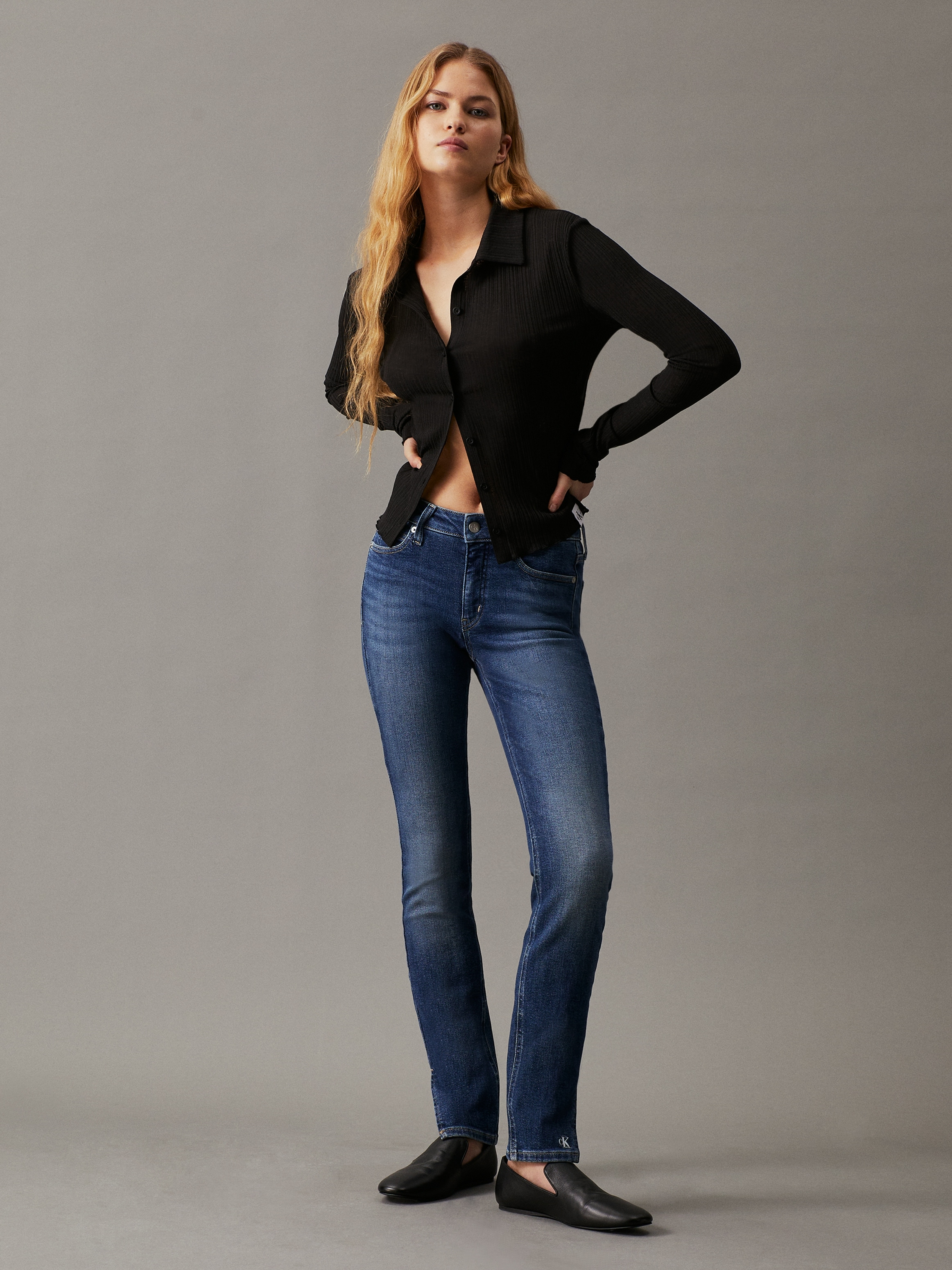 Calvin Klein Jeans Skinny-fit-Jeans »MID RISE SKINNY« in klassischer 5-Pocket-Form