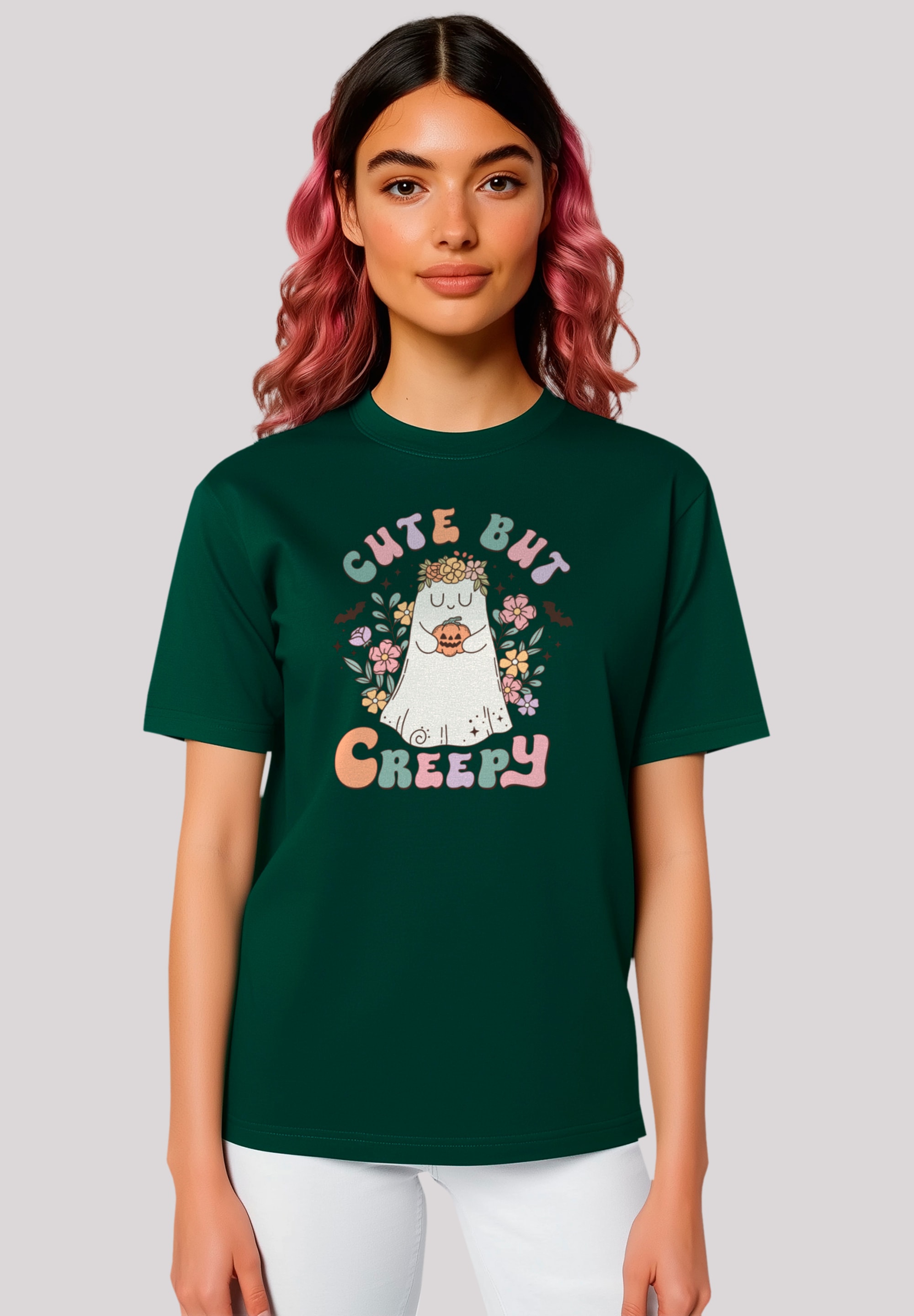 F4NT4STIC T-Shirt "Retro Halloween Cute But Creepy", Premium Qualität, Hall günstig online kaufen