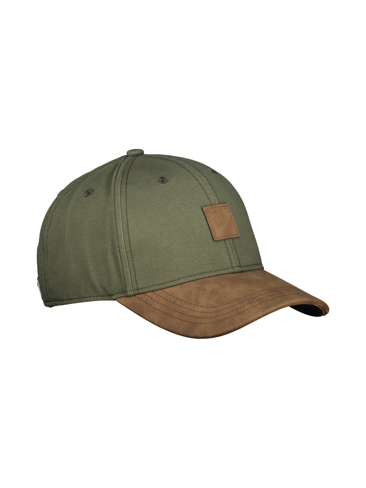 LERROS Snapback Cap »Canvas-Cap mit Kunstlederschirm«