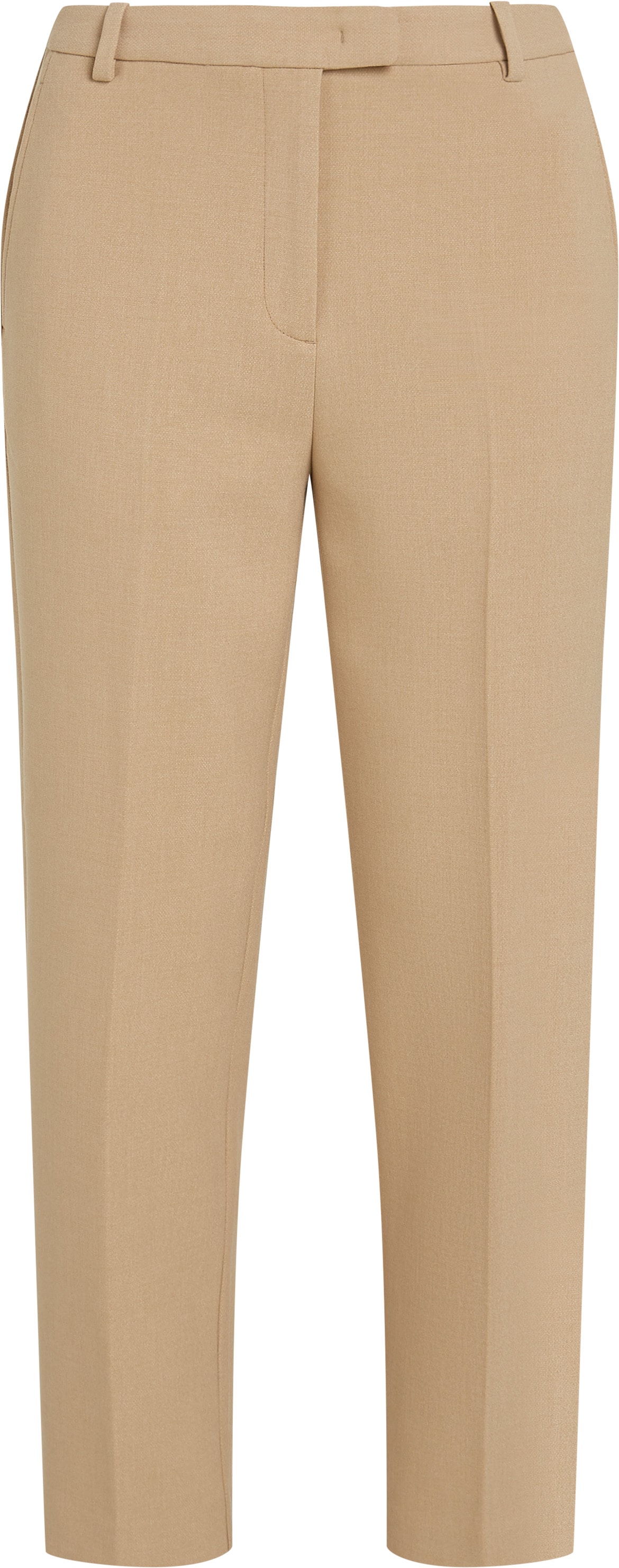 Tommy Hilfiger Webhose »PUNTO SLIM STRAIGHT PANT«, mit Bügelfalten, Metalllabel