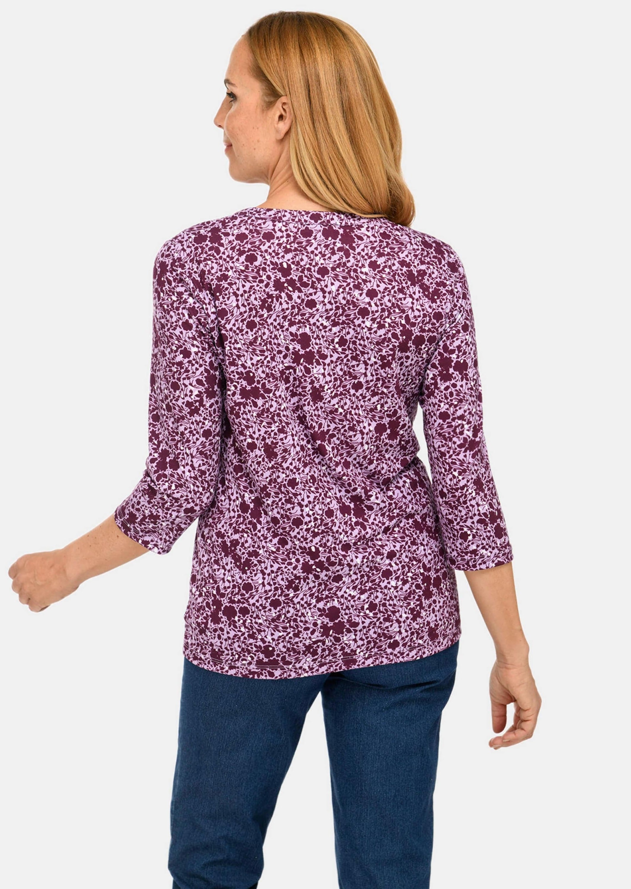 GOLDNER 3/4-Arm-Shirt »Raffiniertes Druckshirt mit 3/4-Arm«