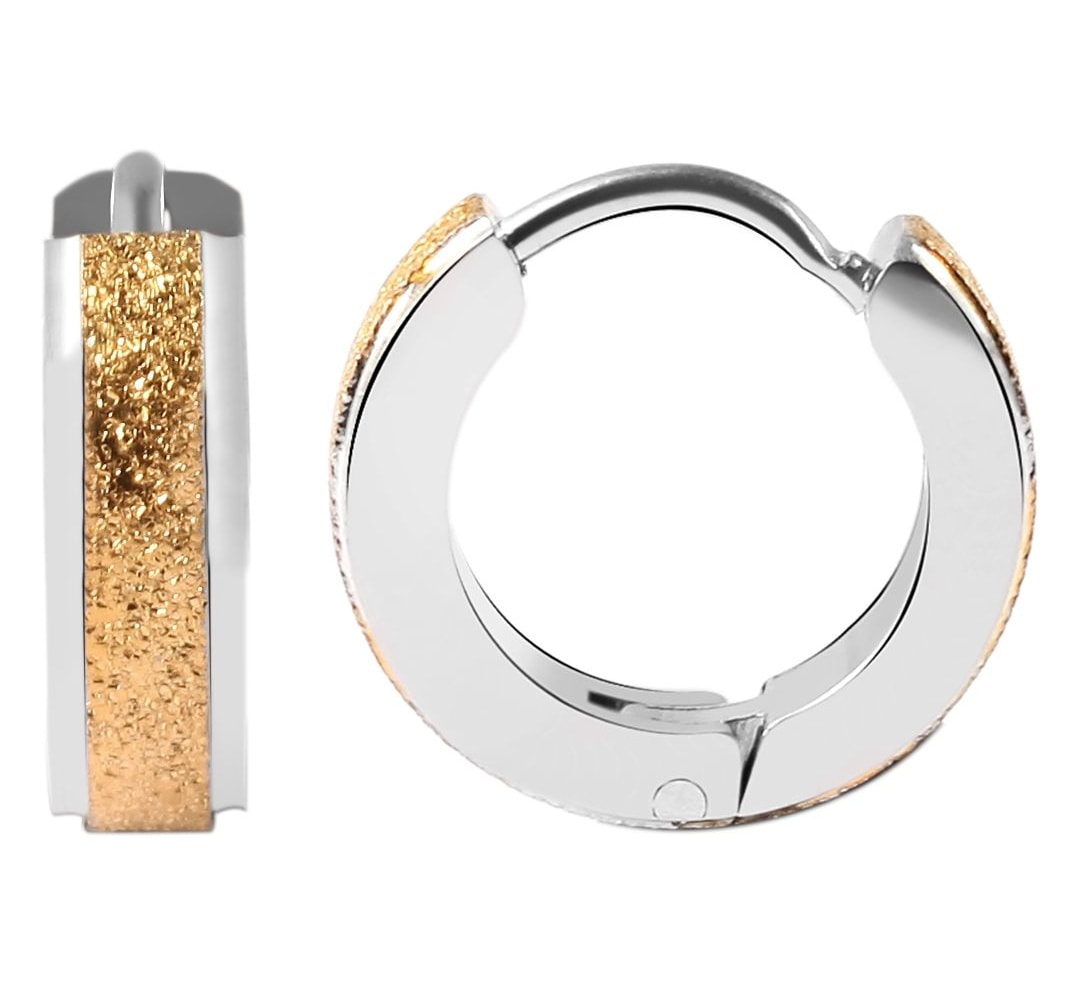 Adelia´s Klappcreolen »Damen Ohrringe – Klappcreole aus Edelstahl« Perfekt als Geschenk für besondere Menschen