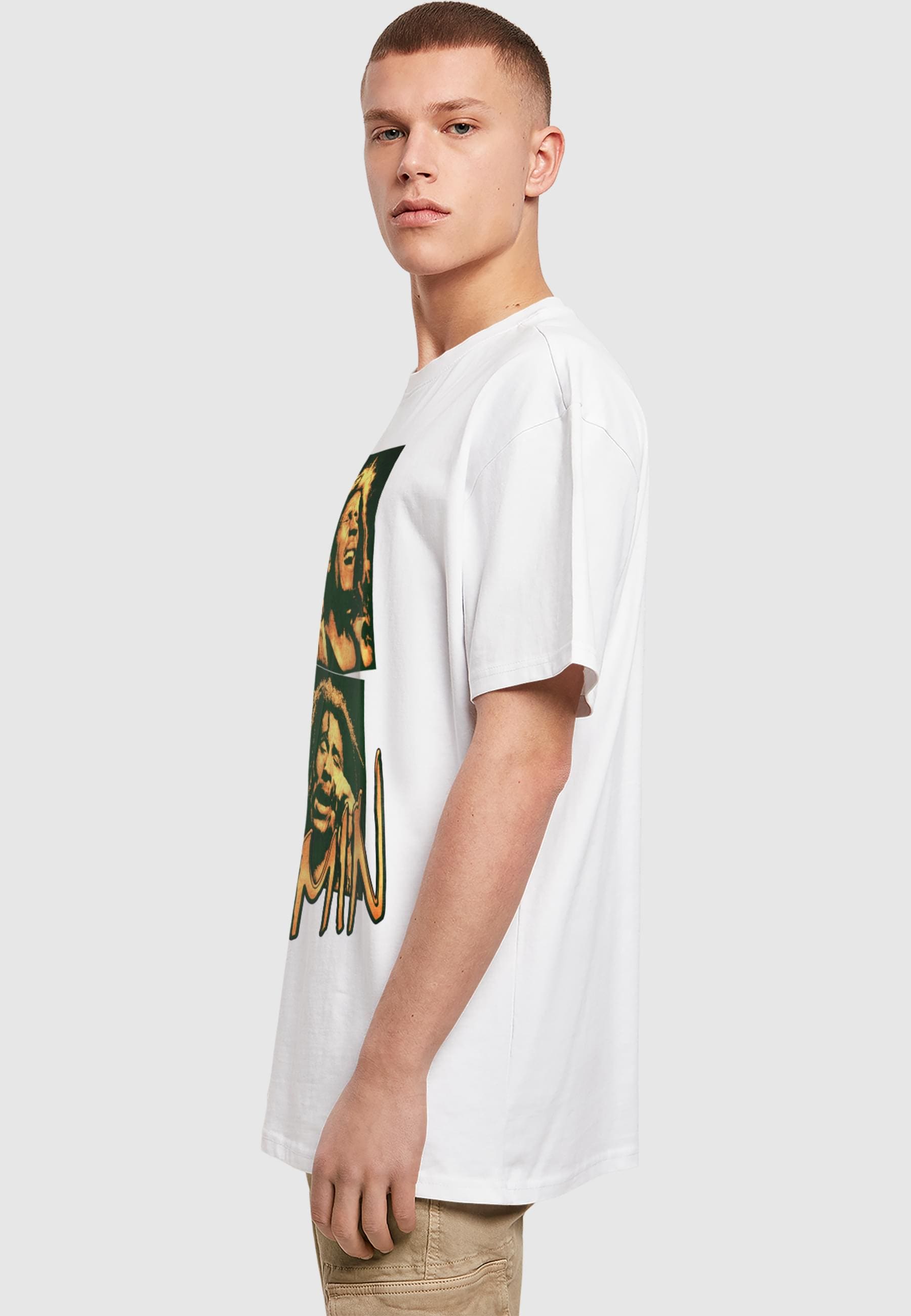 Merchcode T-Shirt »Merchcode Bob Marley Jammin Live Oversize Tee«, (1 tlg.)