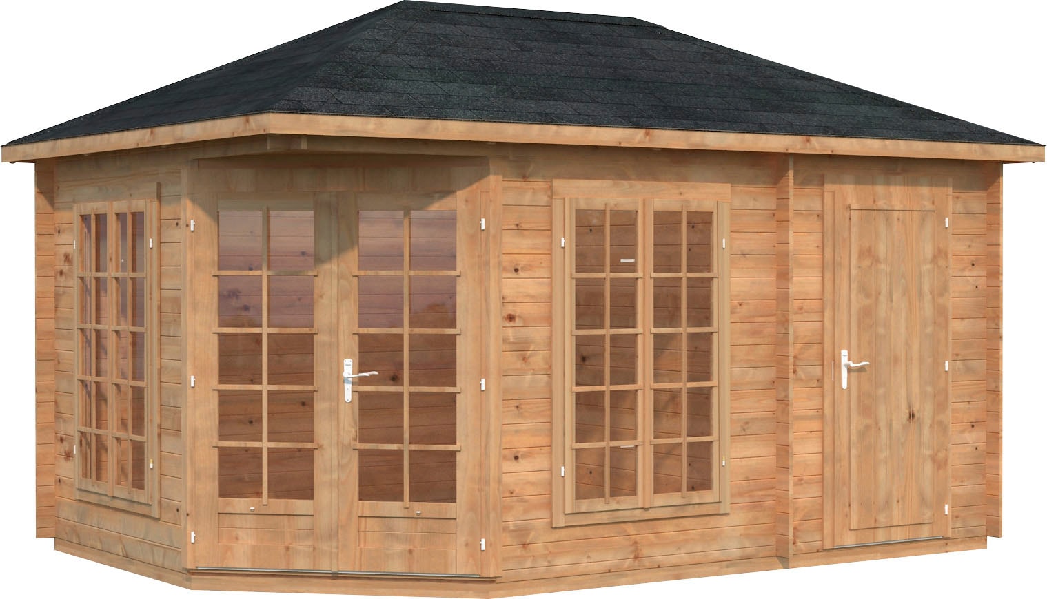 Palmako Gartenhaus "Pavillon Melanie", hellbraun günstig online kaufen