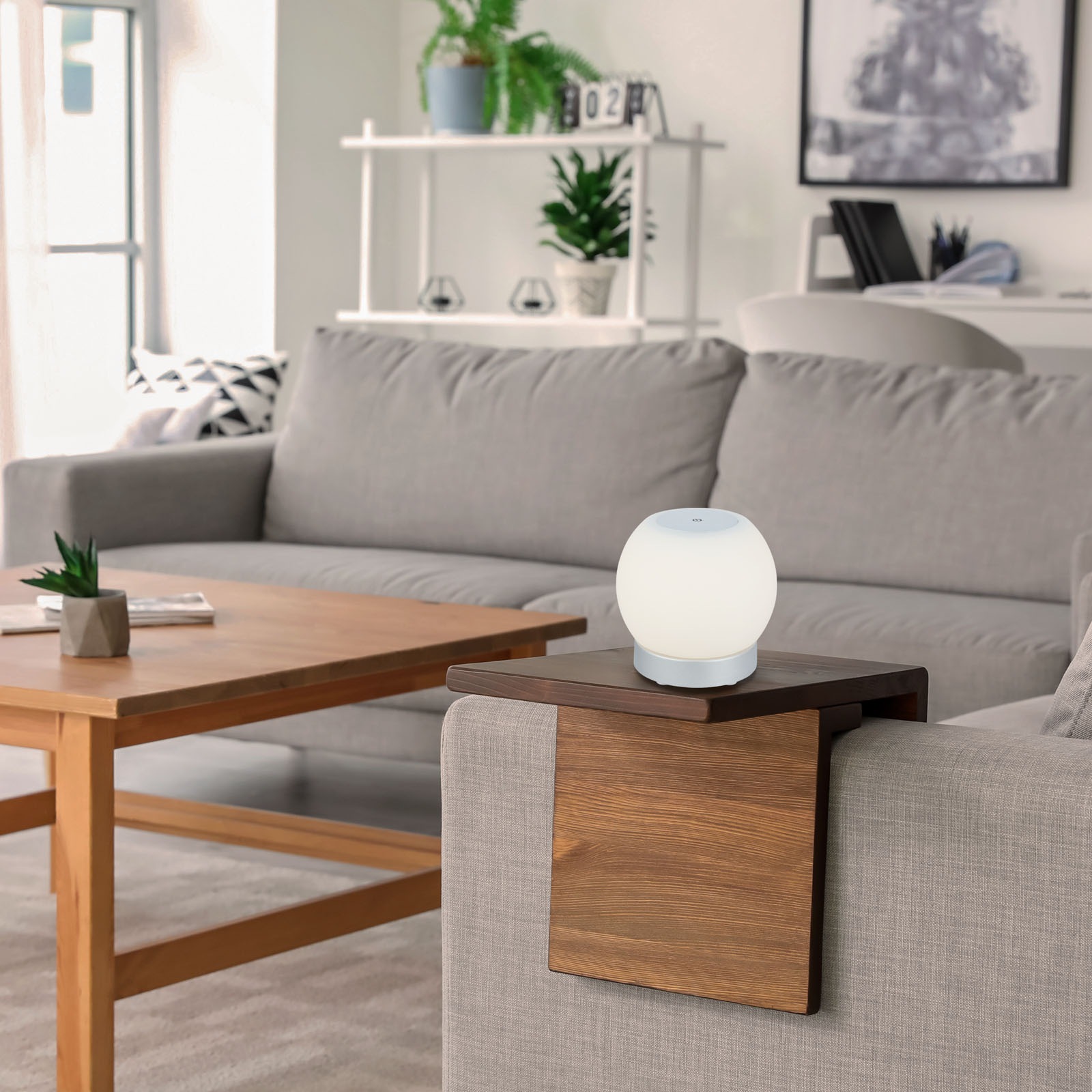 Briloner Leuchten LED Dekolicht »POKA« LED-Modul 1 Stk. Warmweiß 16 x 15 cm, Indoor/Outdoor, Balkon, Wohnzimmer