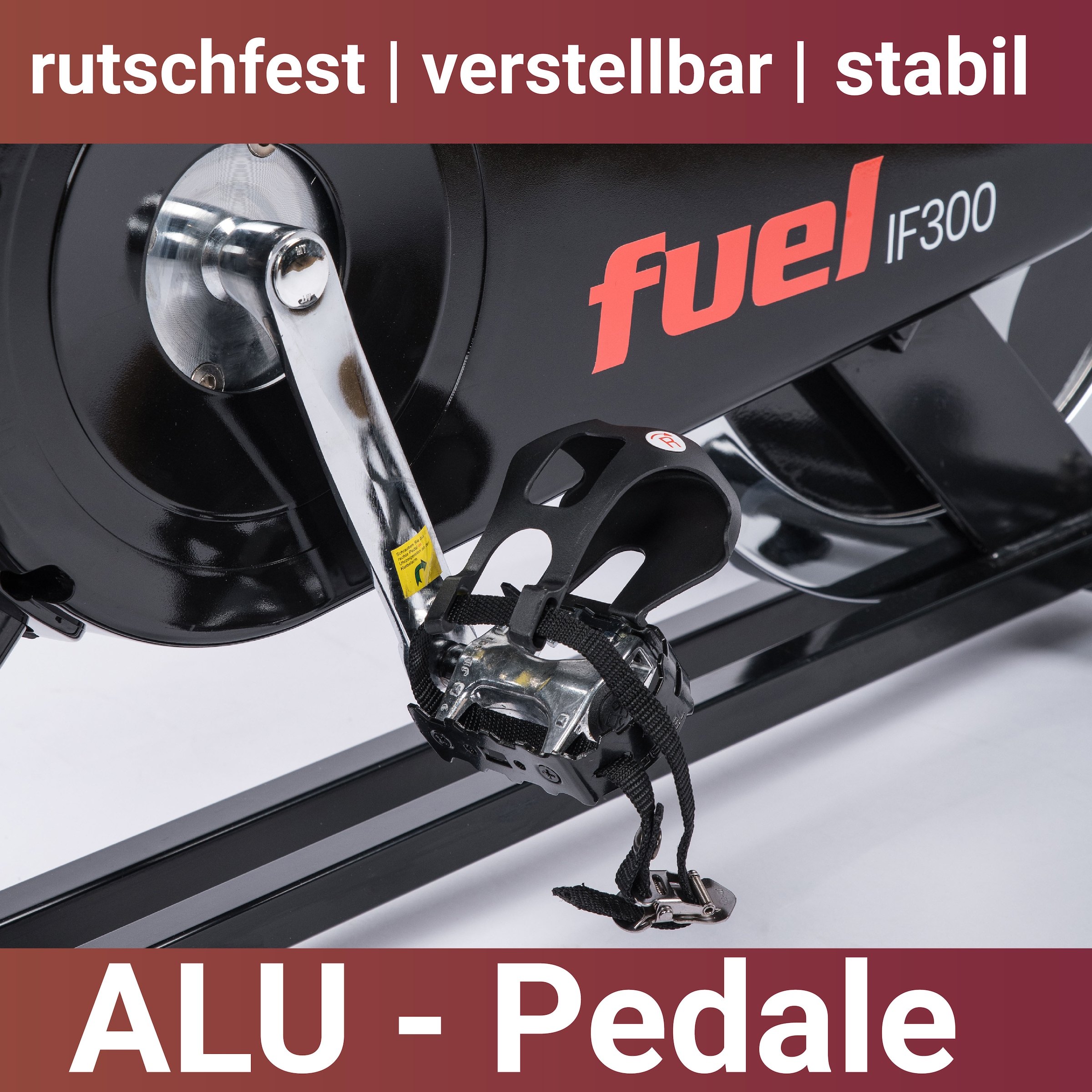 Fuel Fitness Heimtrainer »Indoor Cycle IF300«, Bluetooth, App-Anbindung (Spirit App), höhenverstellbar