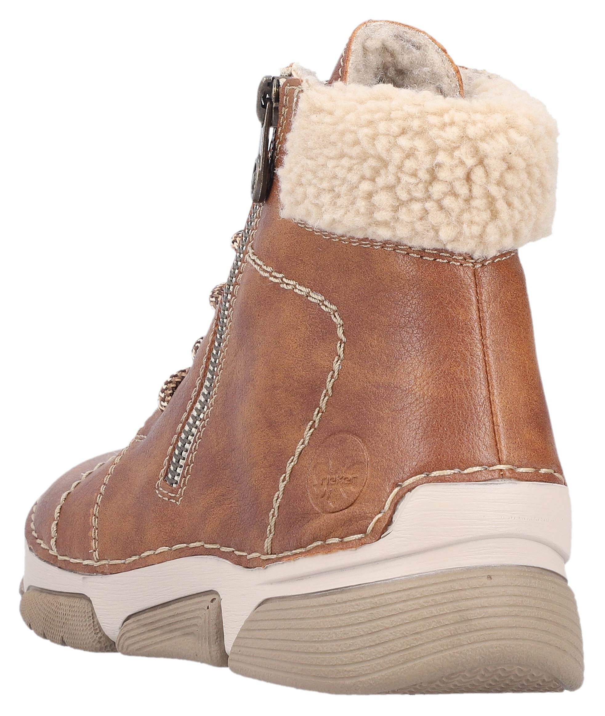 Rieker Winterboots, Schnürboots, Stiefelette, Casual-Boots mit Reißverschluss außen