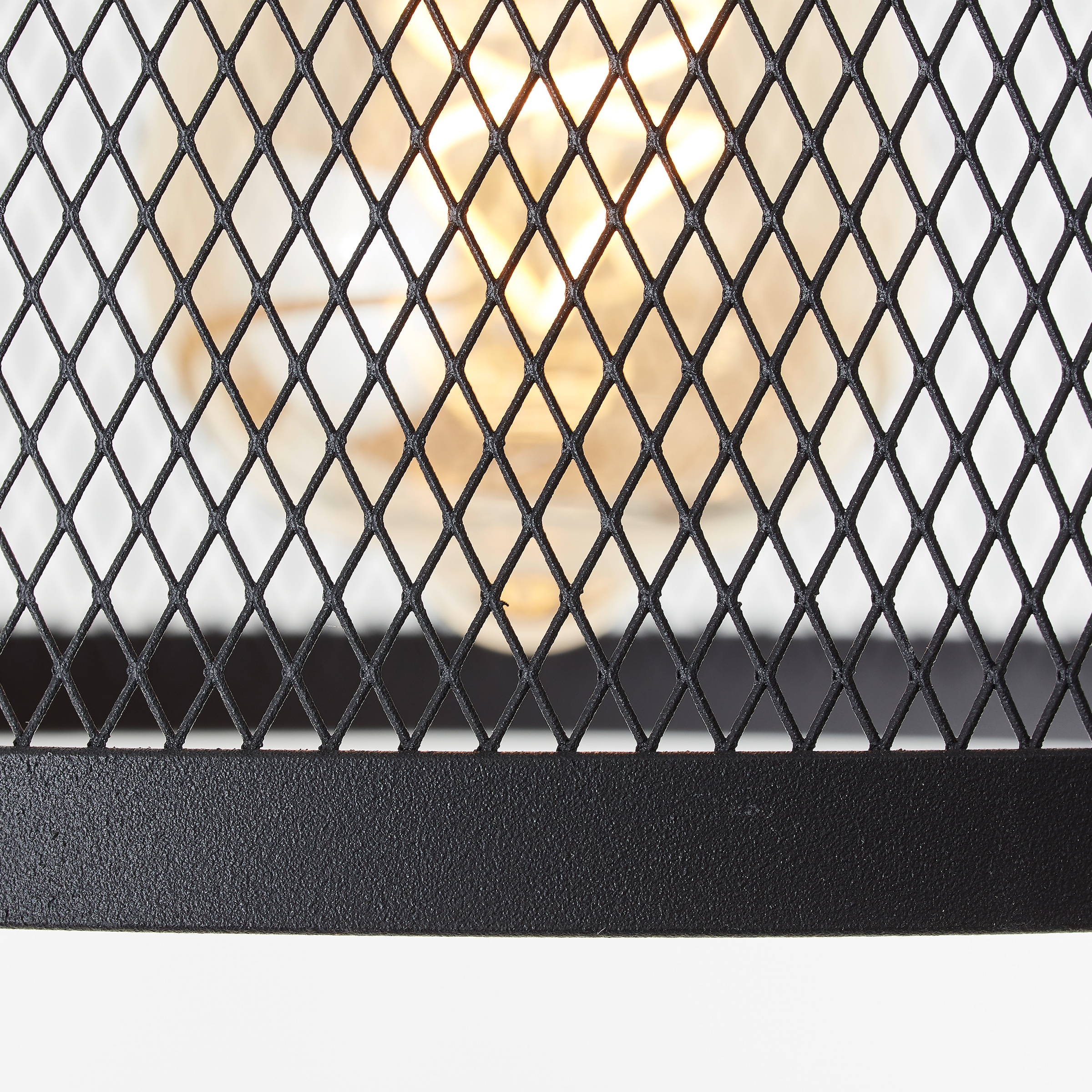 Brilliant Pendelleuchte kürzbar, 51 E27, schwarz flammig-flammig, 53 x x Metall, | korund 5 BAUR x 5 »Maze«, 151 cm