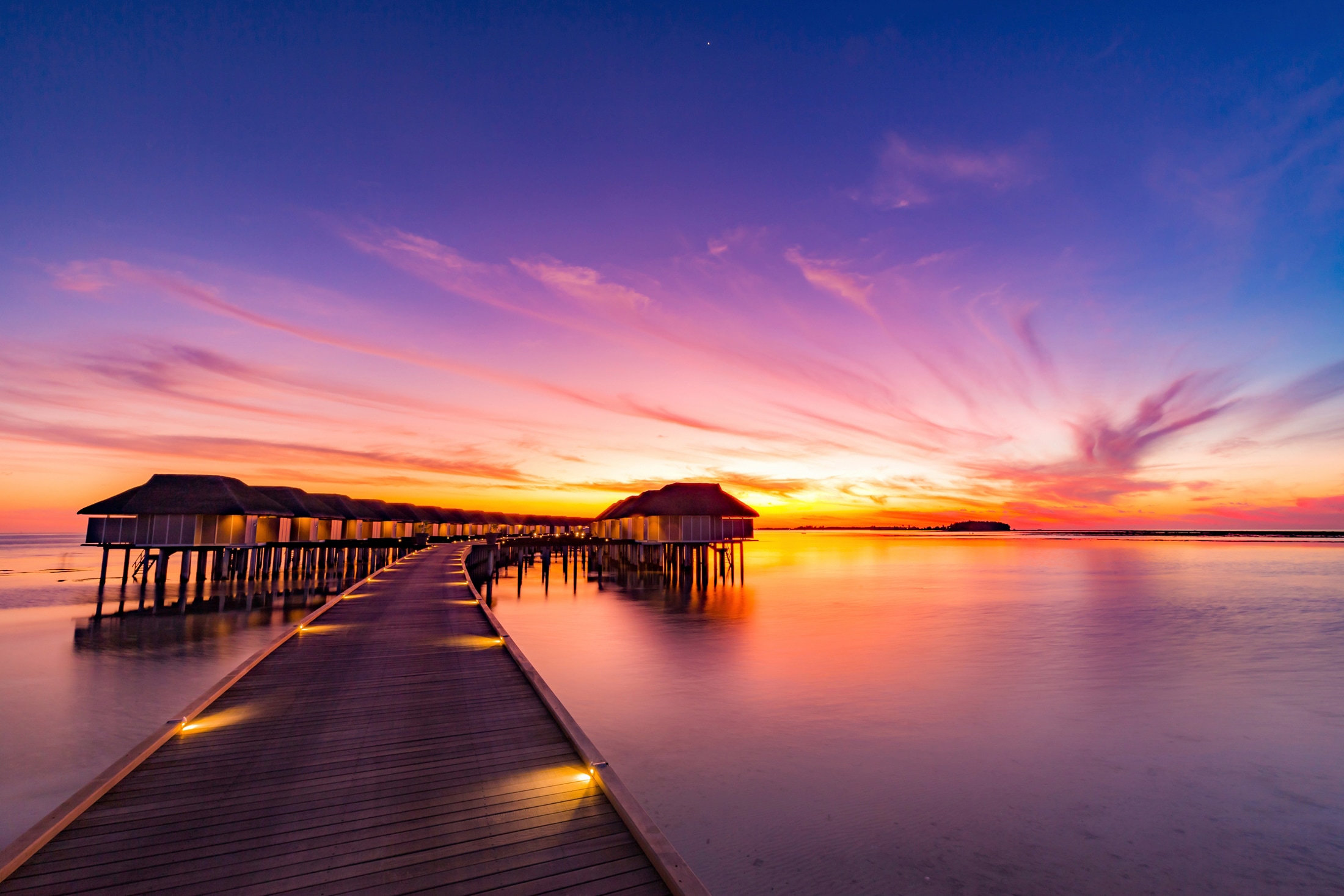 Papermoon "HOLZ-BRÜCKE-PIER STEG MEER SEE STRAND SONNE THAILAND"