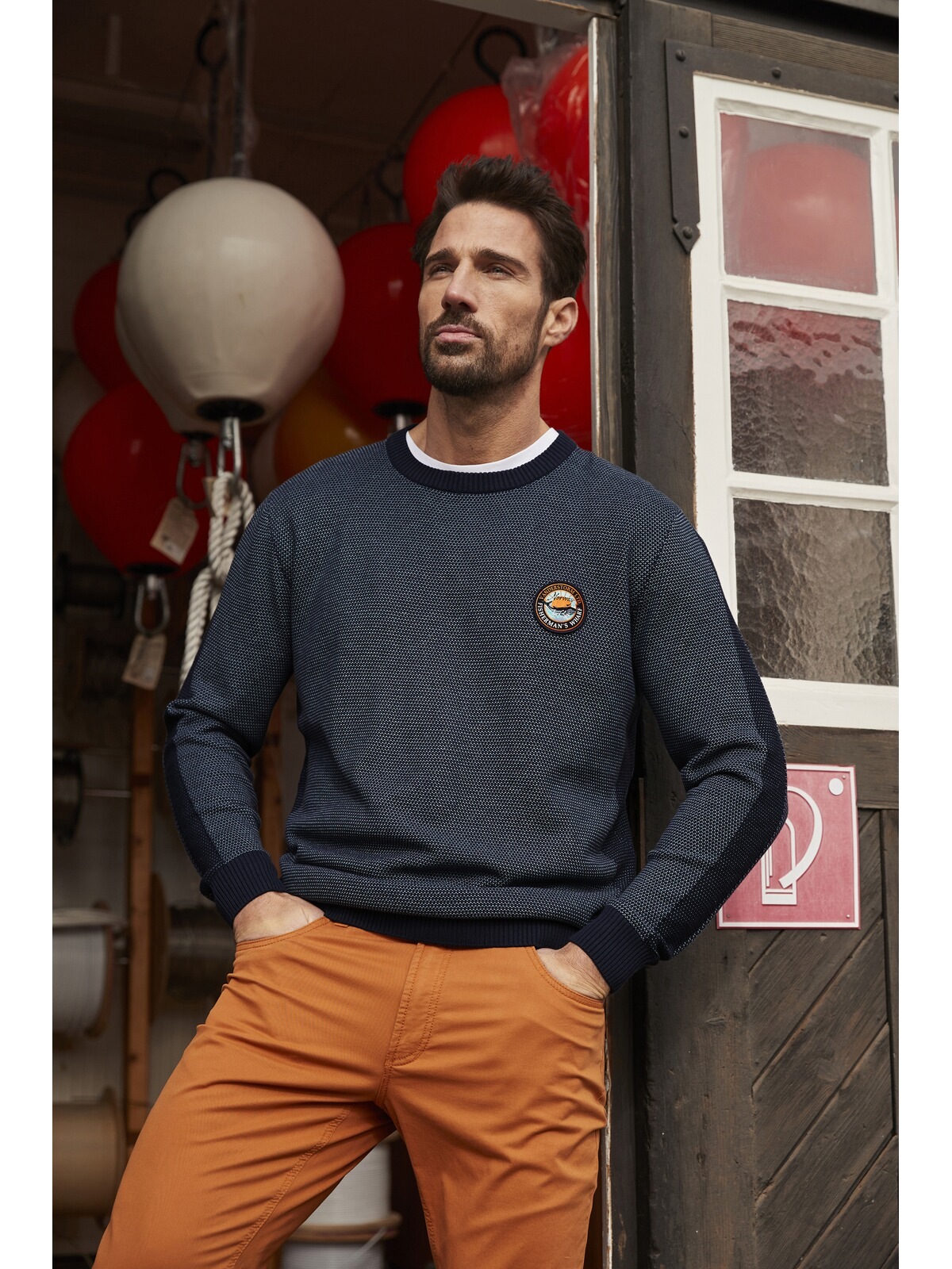 Jan Vanderstorm Rundhalspullover »Pullover HALVAR«