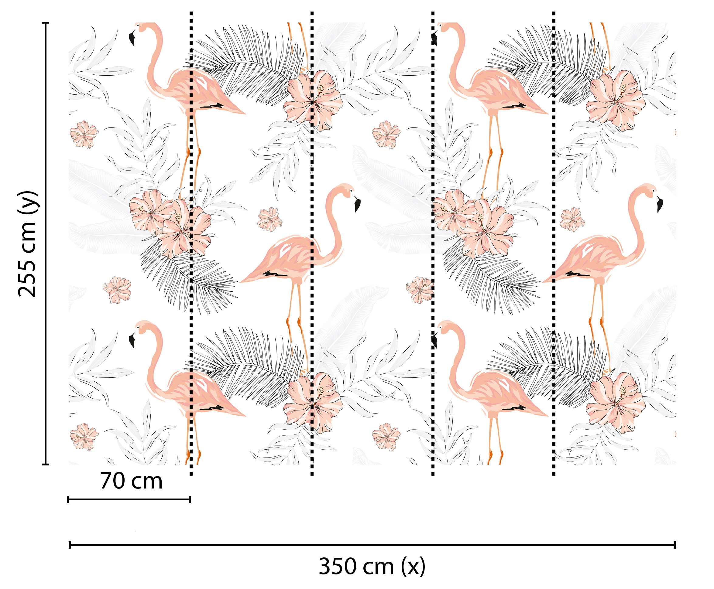 living walls Fototapete »Designwalls Tropical Vibes 2« glatt Vlies, Wand, Schräge, Decke