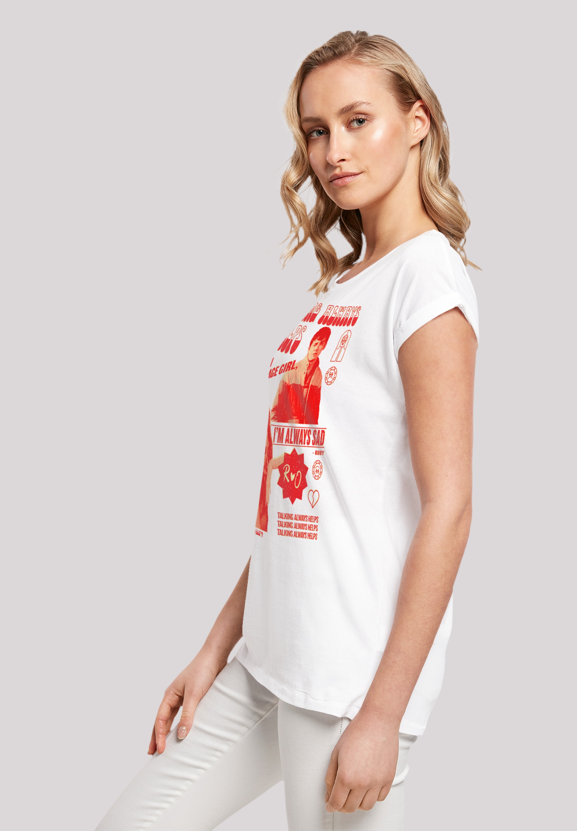 F4NT4STIC T-Shirt »Sex Education Otis Talking Helps«, Premium Qualität