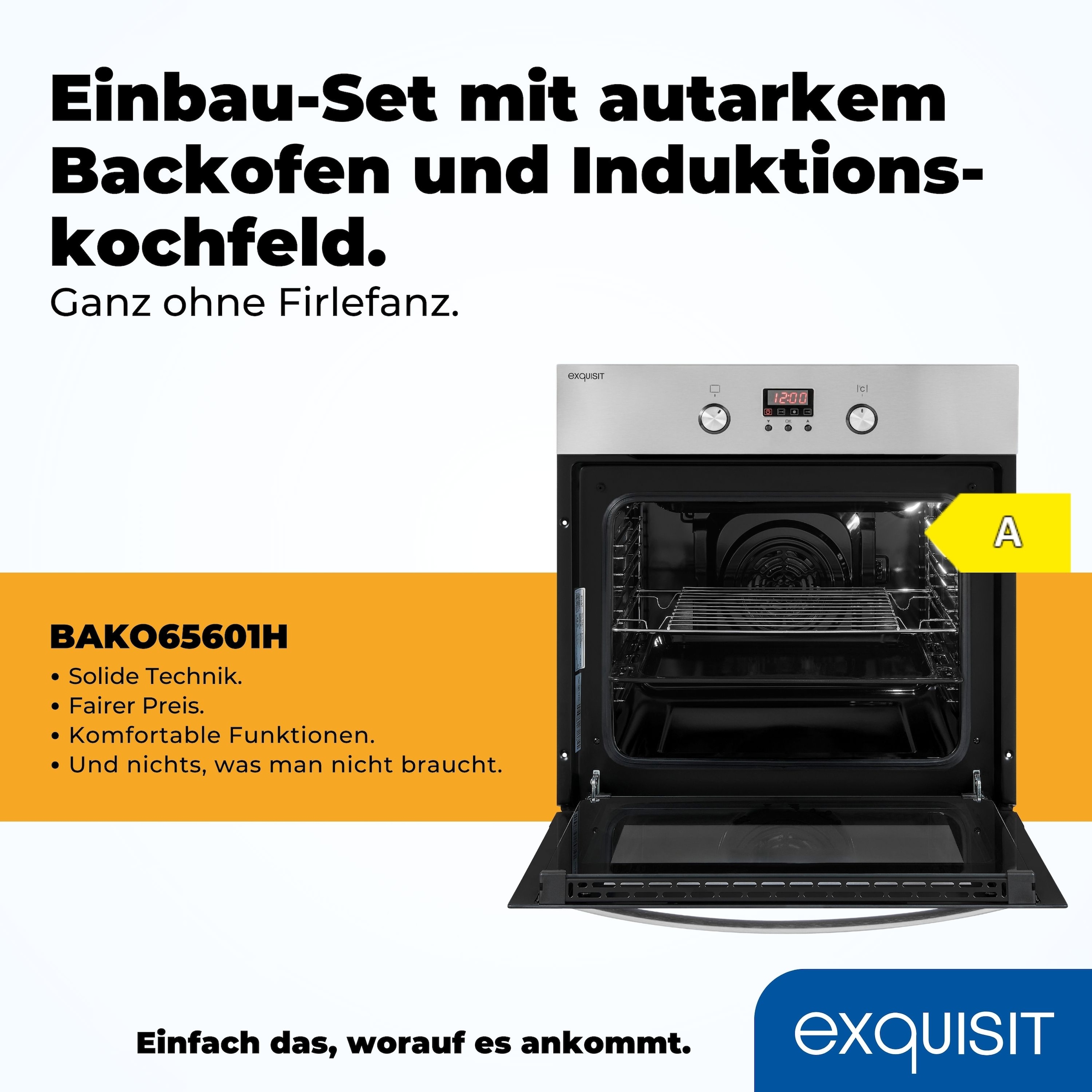 exquisit Backofen-Set »EBE 65-1 H«