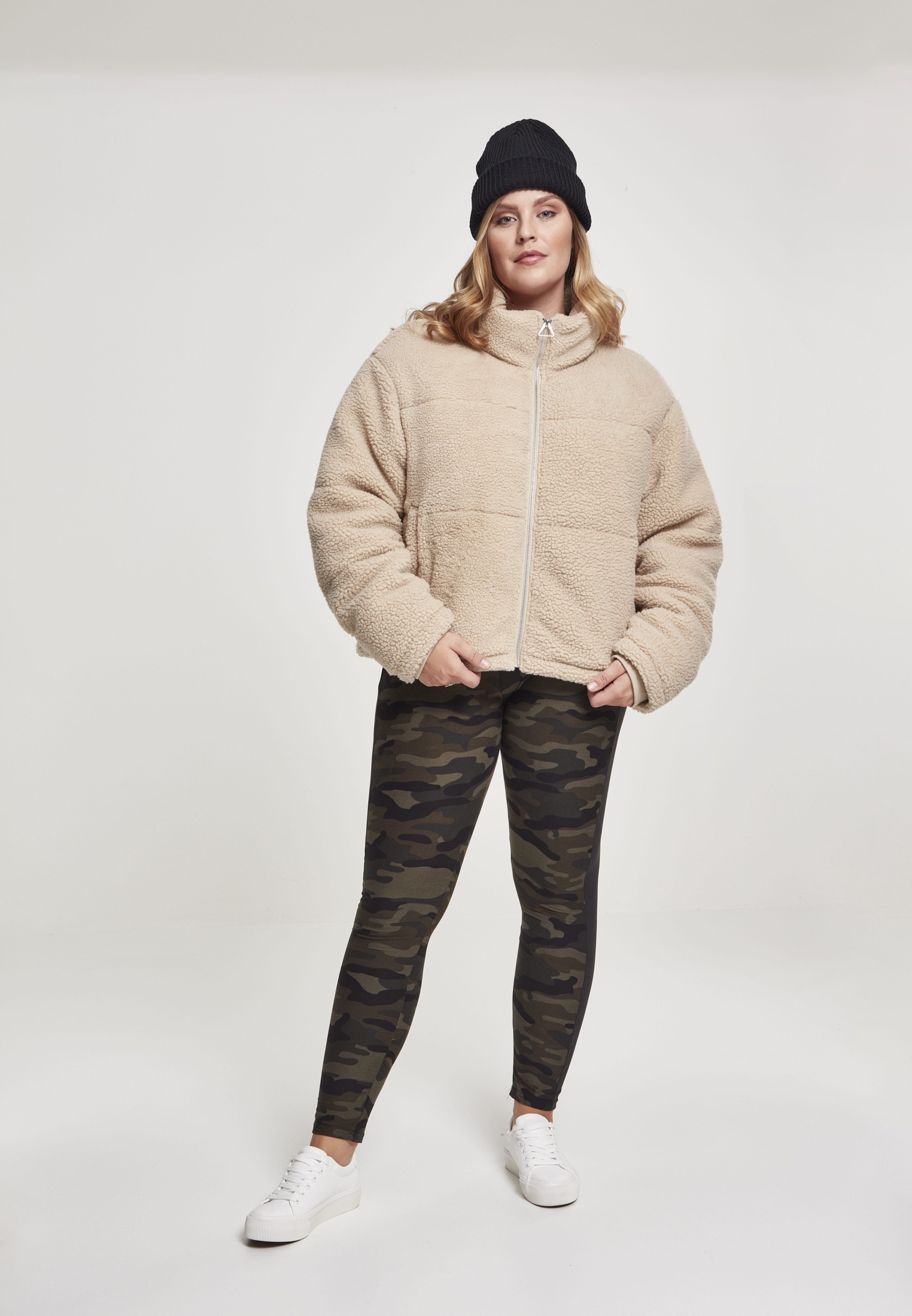 URBAN CLASSICS Winterjacke ohne Kapuze St.), Ladies online (1 Sherpa Jacket«, bestellen | BAUR »Damen Boxy Puffer