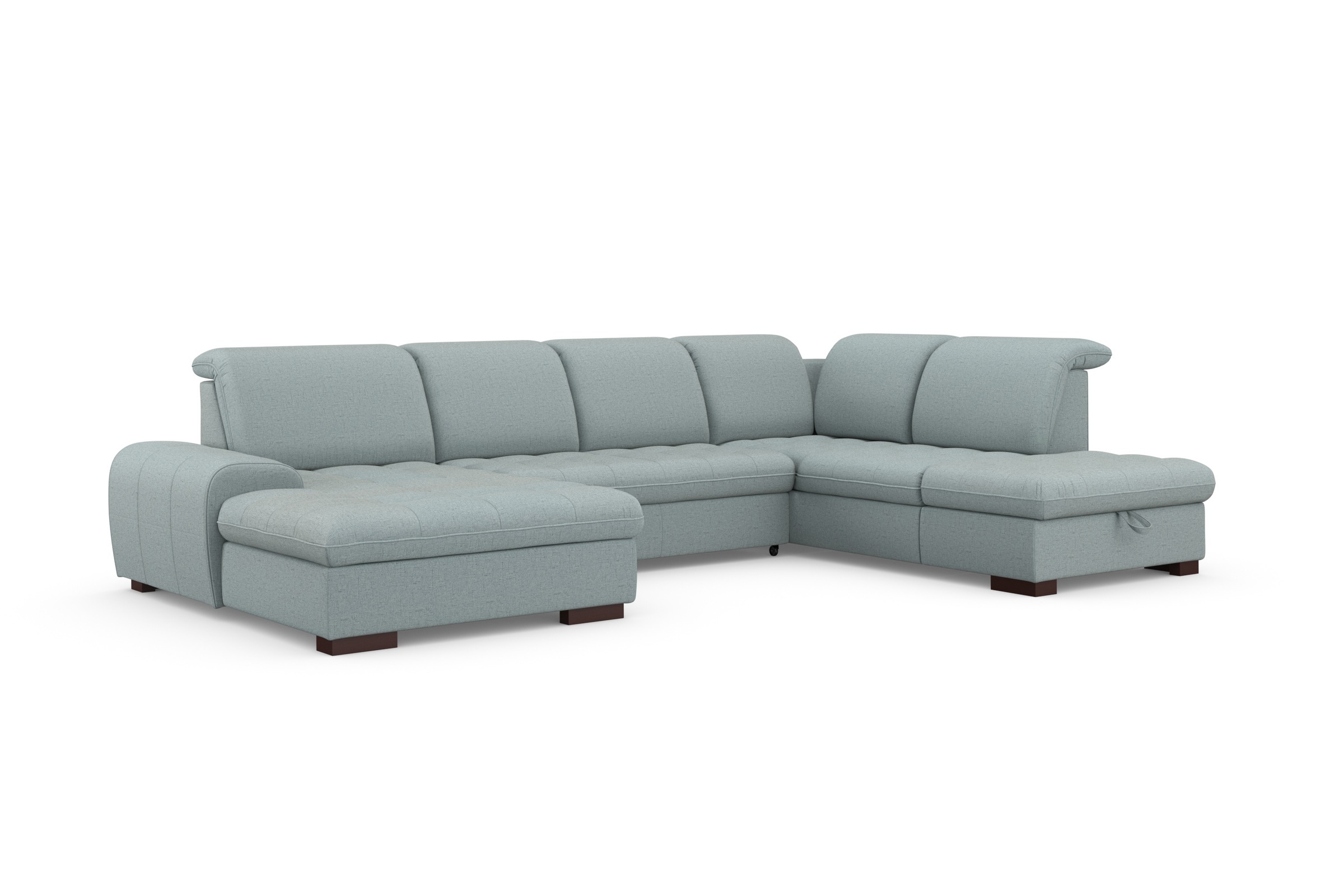 sit&more Wohnlandschaft »Luxor U-Form«, wahlweise mit Bettfunktion, Bettkasten und Kopfteilverstellung