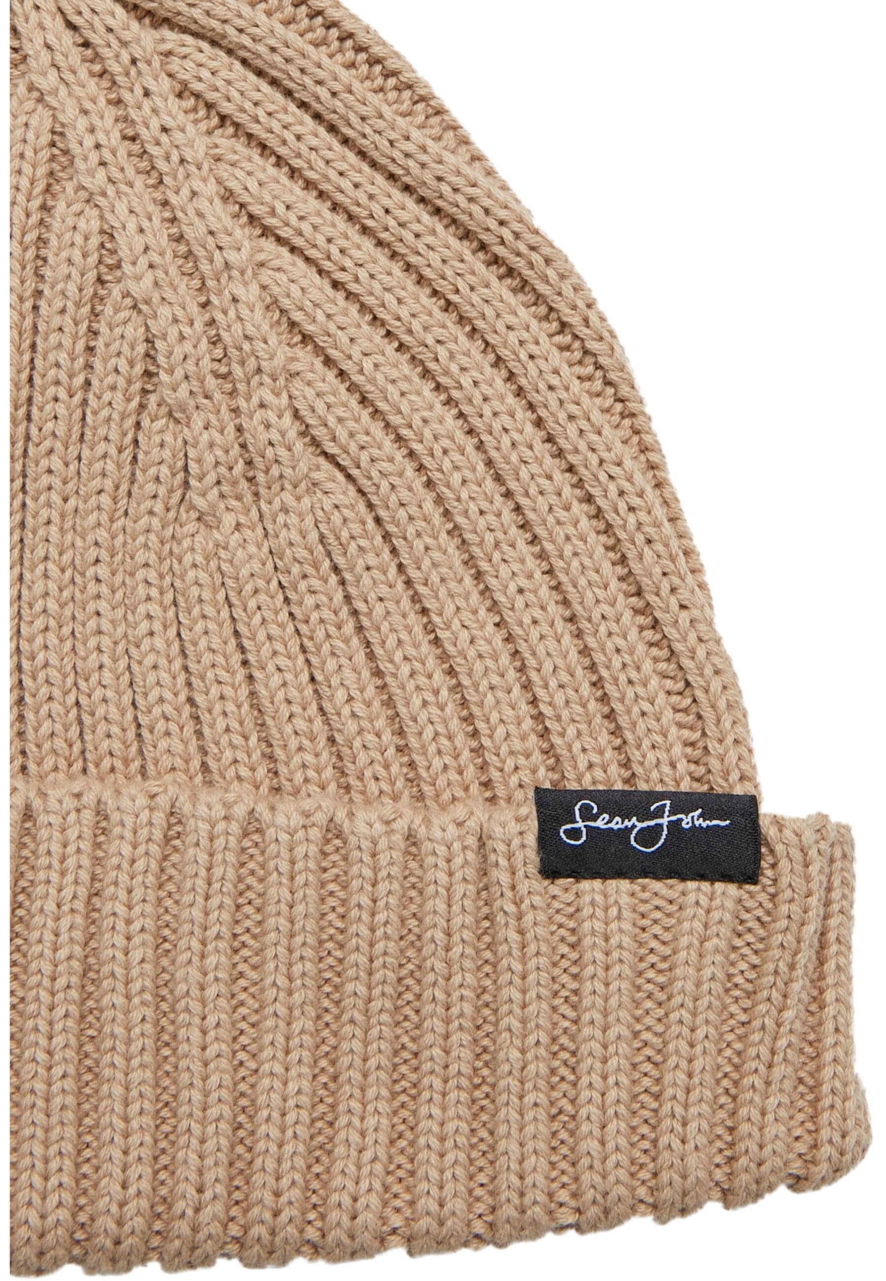 Sean John Beanie »Sean John Unisex JA233-003-1 Script Flag Label Short Beanie«, (1 St.)