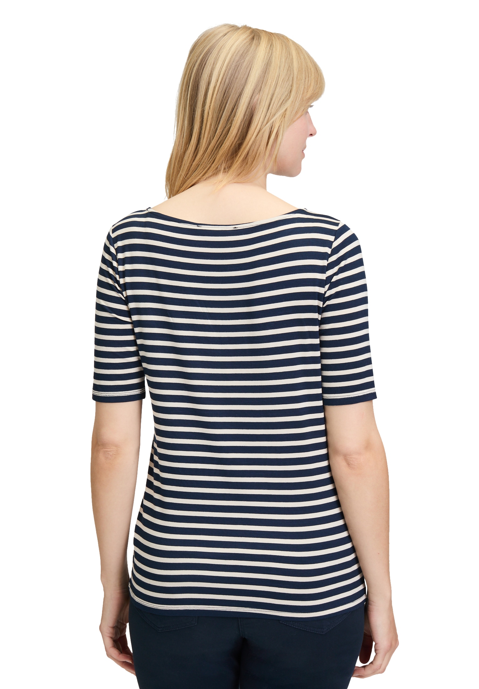Betty Barclay Kurzarmshirt »Betty Barclay Ringelshirt mit U-Boot-Ausschnitt«, (1 tlg.)