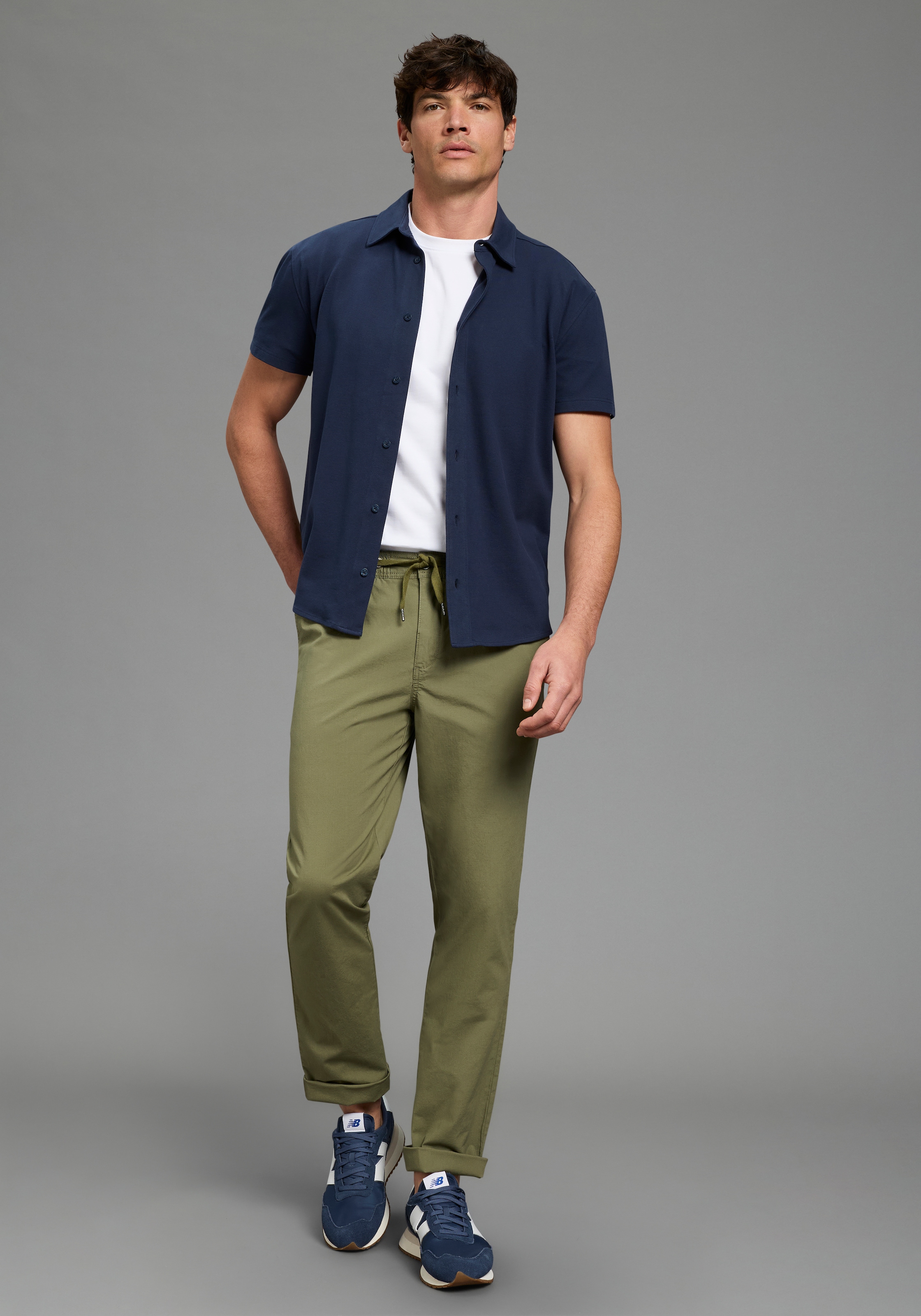 Bruno Banani Kurzarmhemd Kurzarm, für verschiedene Anlässe, aus Baumwolle und Elasthan