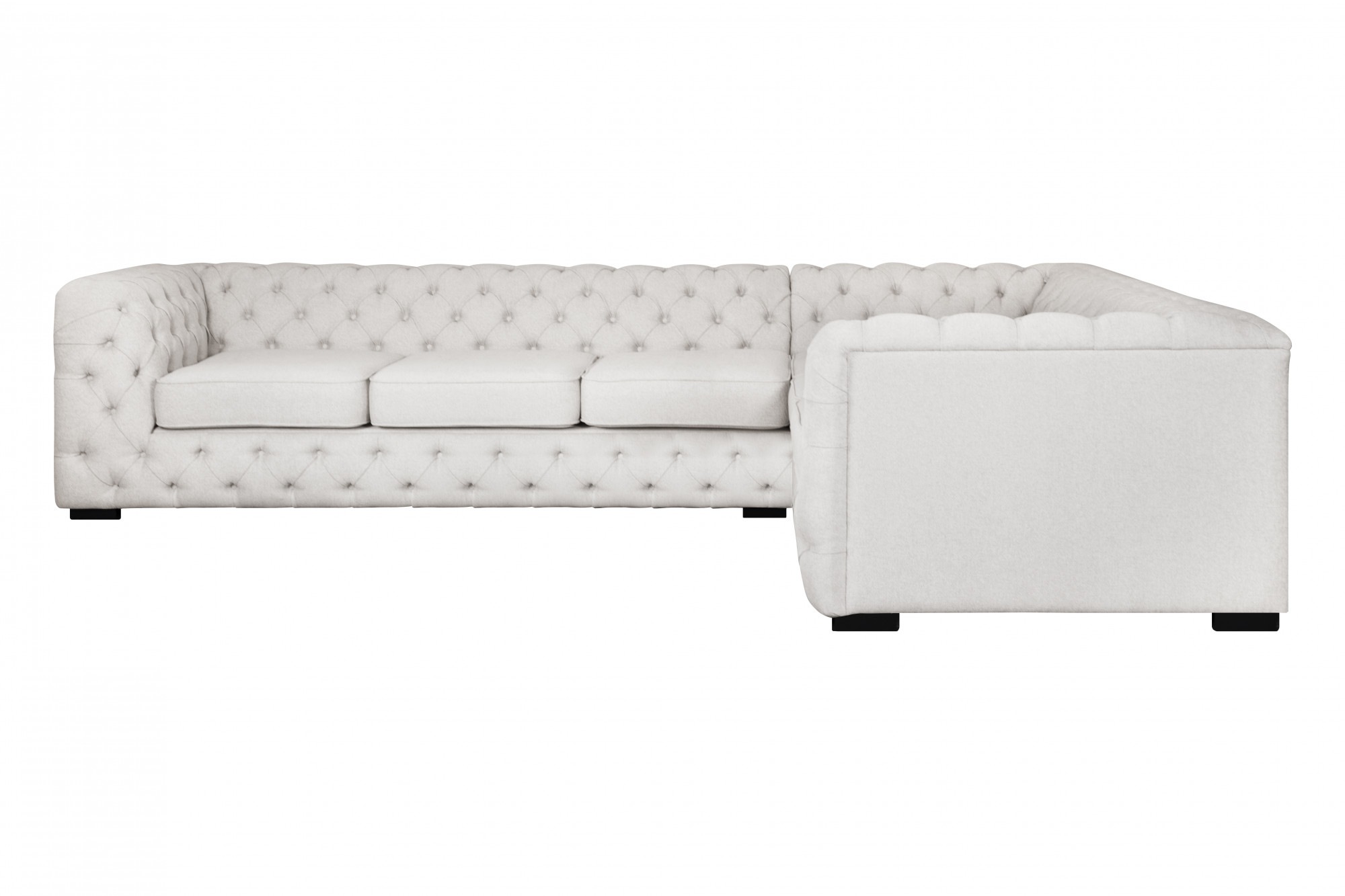 Home affaire Chesterfield-Sofa "KALINA L-Form", hochwertig Chesterfield-Aus günstig online kaufen