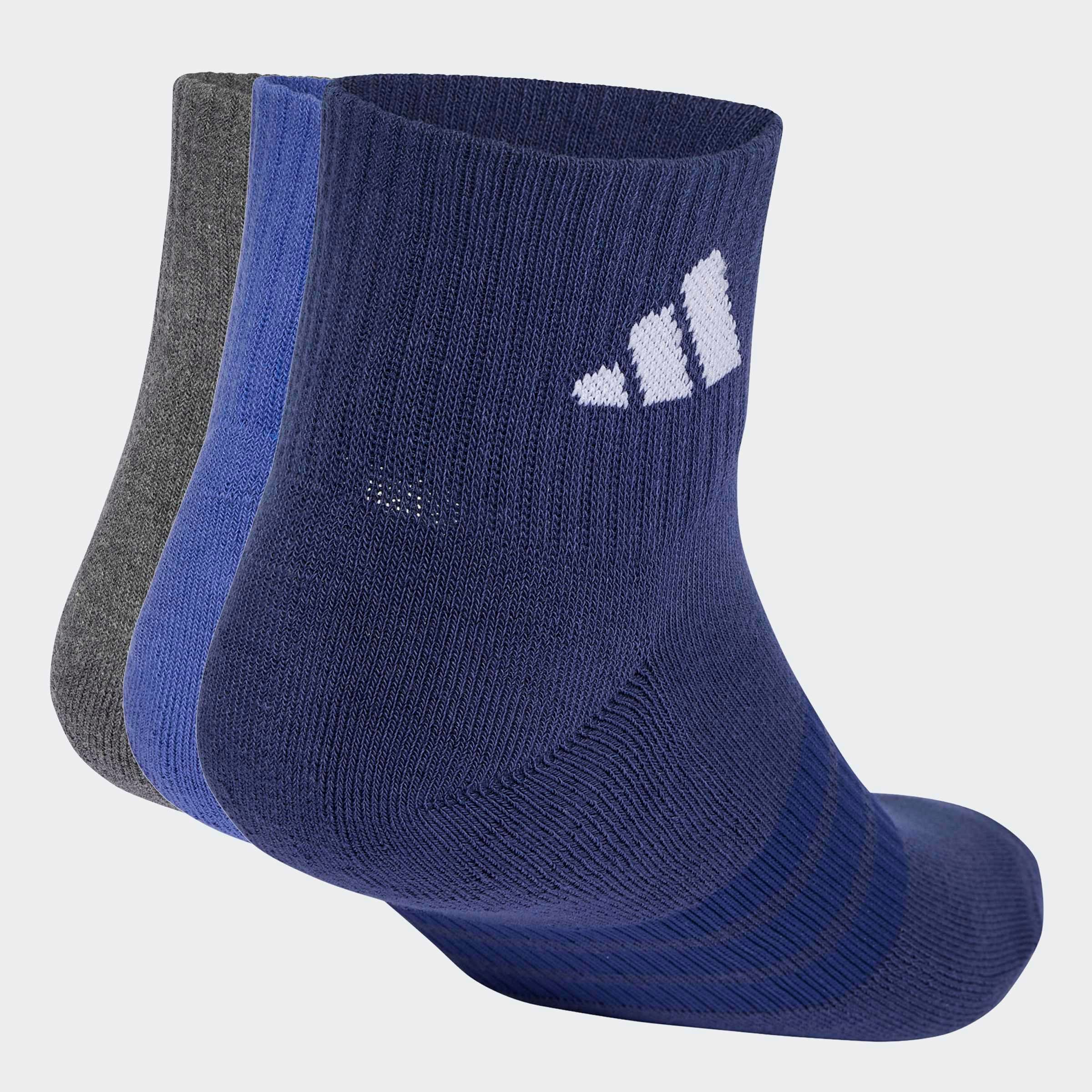 adidas Performance Sportsocken »CUSHIONED SPORTSWEAR ANKLE 3ER-PACK« 3 Paar tlg. für Fitness und sportliche Aktivitäten, sportlicher Stil, 3er-Set