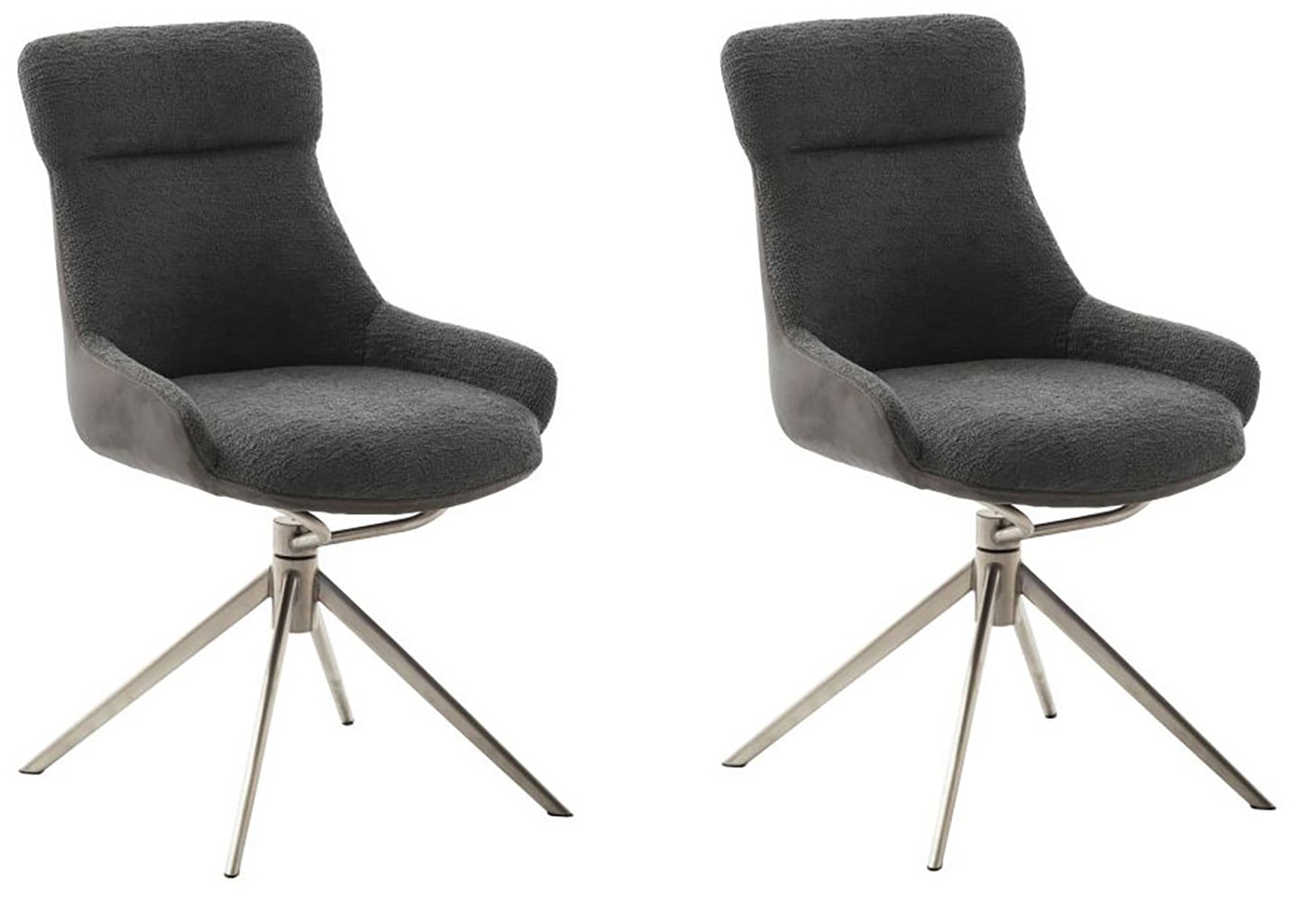 MCA furniture Esszimmerstuhl "PELION", Feingewebe, (2er-Set), drehbar 360, günstig online kaufen