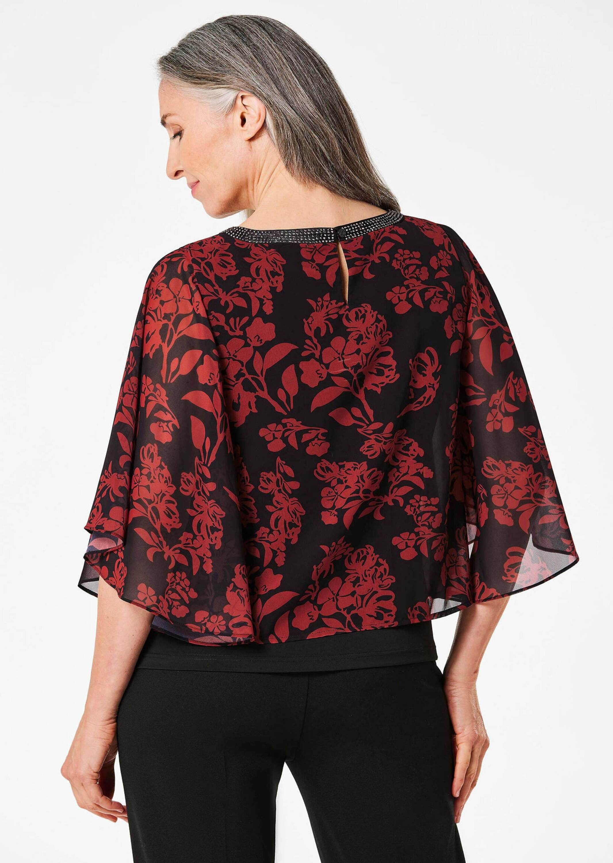 GOLDNER Satinbluse »Kurzgröße Blusenshirt«