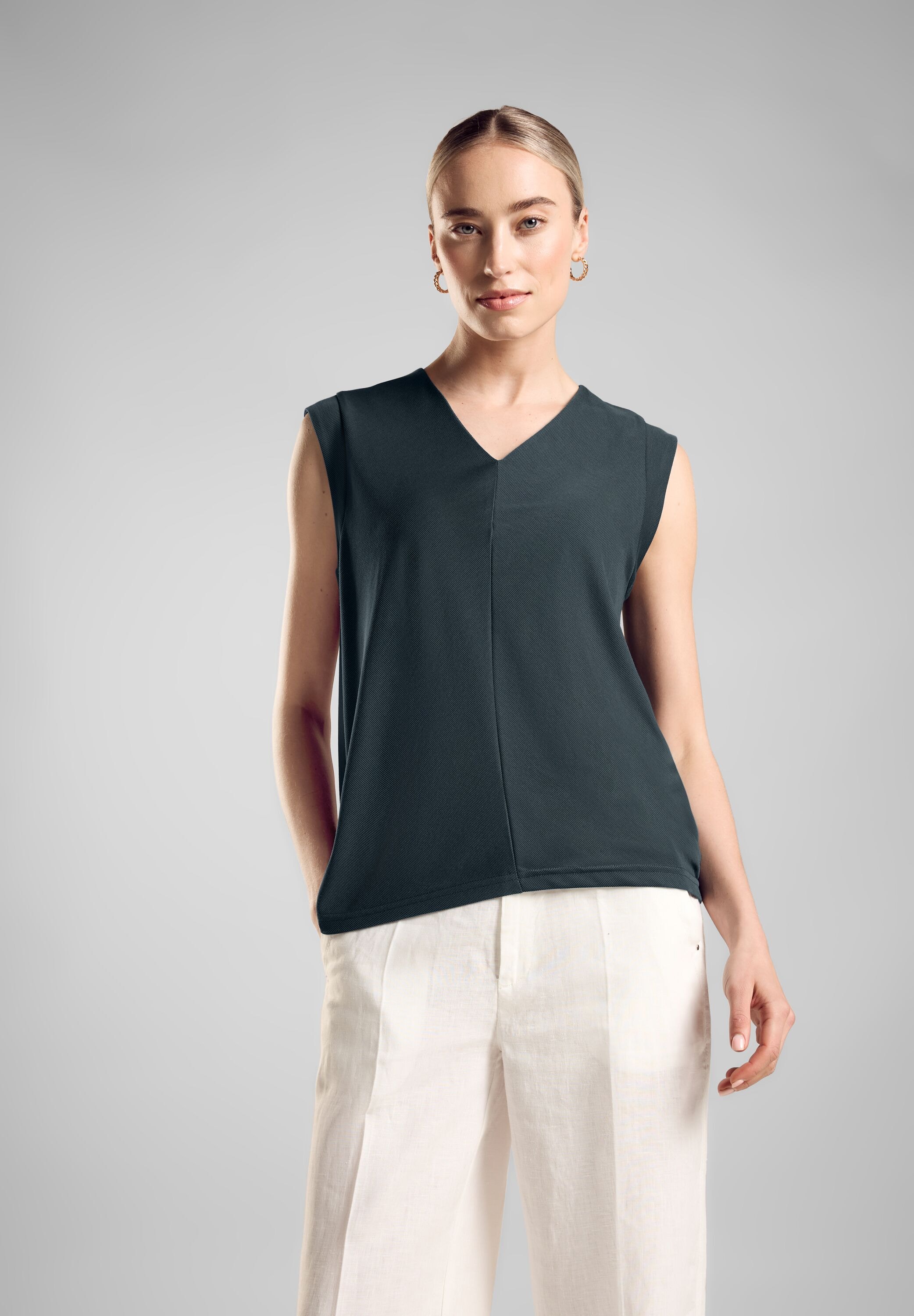 STREET ONE Tanktop, aus elastischem Materialmix