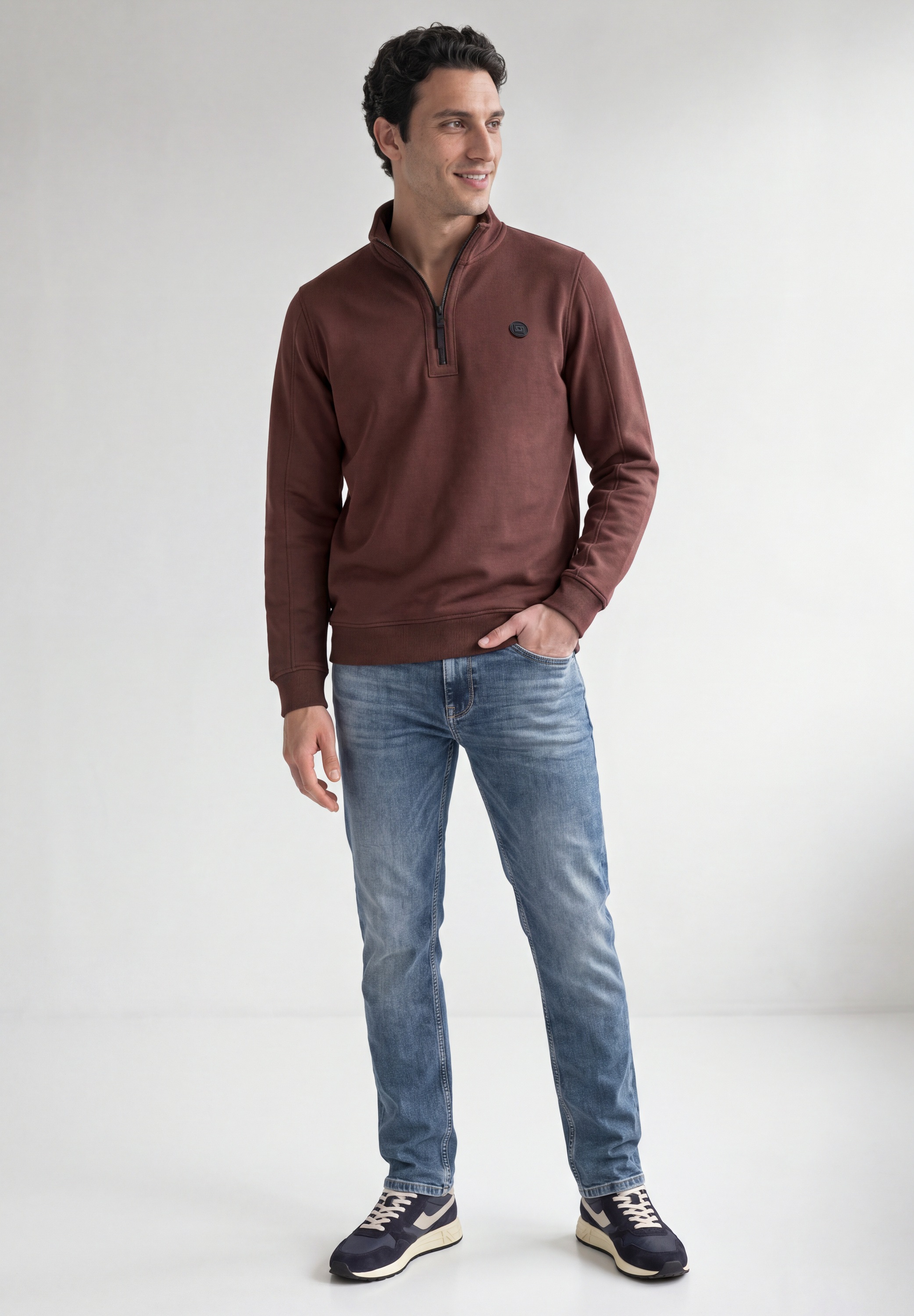 STREET ONE MEN Sweatshirt , im soften Baumwoll-Mix
