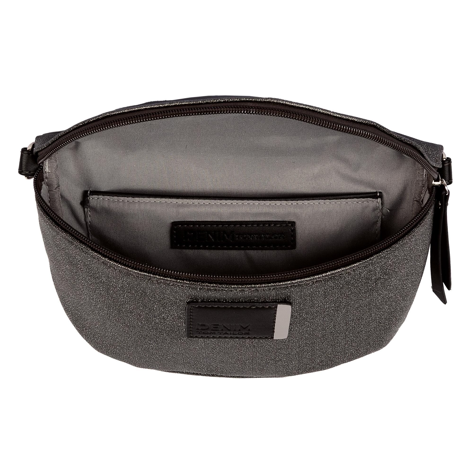 TOM TAILOR Denim Bauchtasche »Rosie Canvas«, in zweifarbigem Look mit aufgedruckten kontrastierenden Streifen