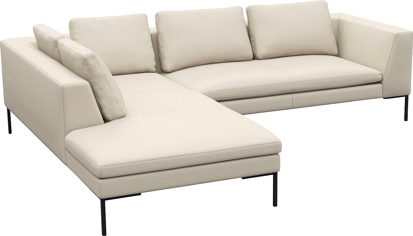 FLEXLUX Ecksofa "Loano, superbequemer Sitzkomfort durch Kaltschaum im Sitz" günstig online kaufen