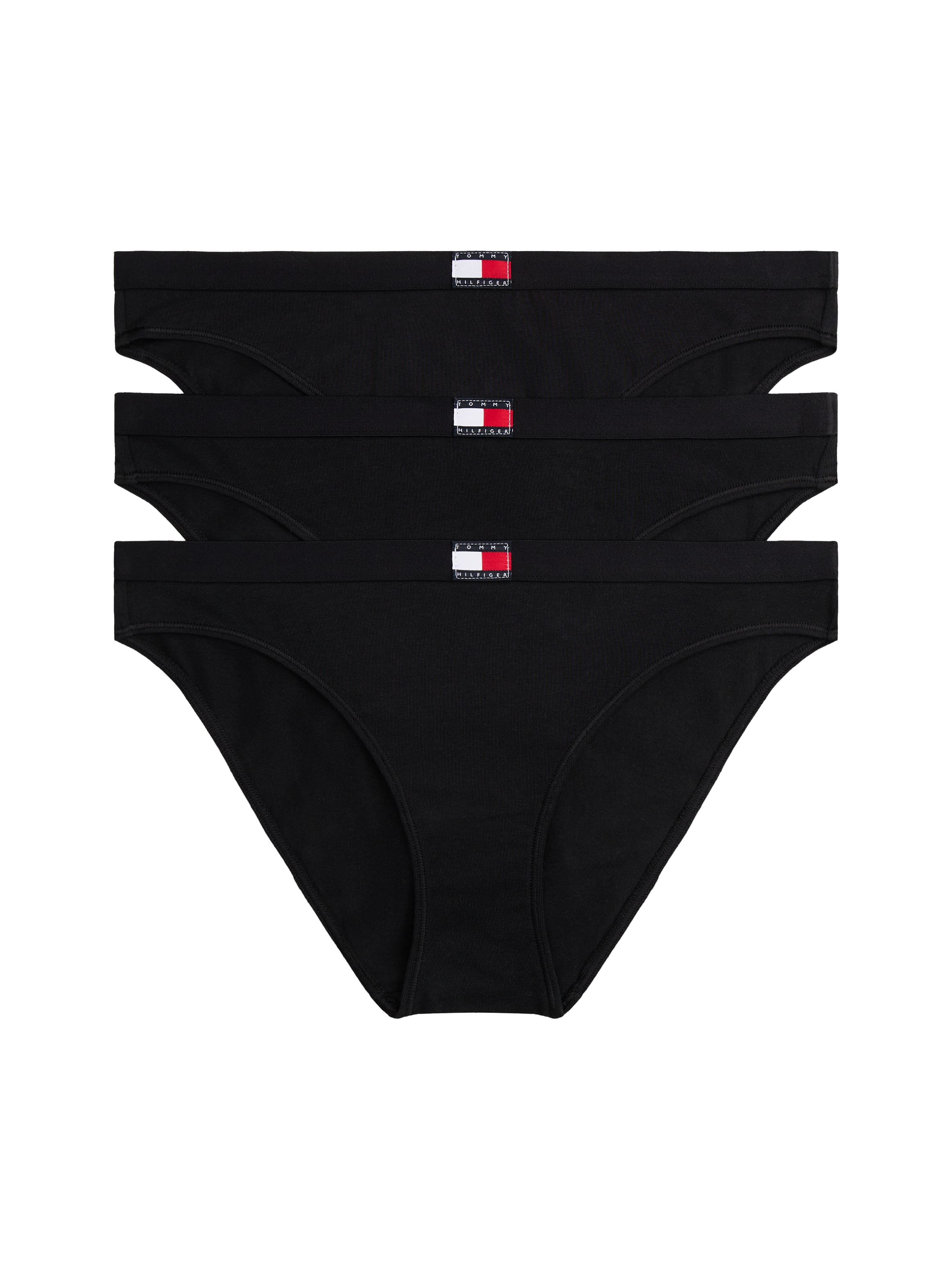 Tommy Hilfiger Underwear Slip "3 PACK BIKINI (EXT.SIZES)" Packung, 3 Stk. Logo am Bund, aus Baumwoll-Stretch