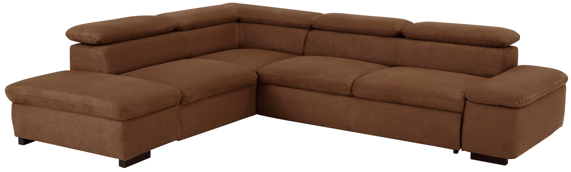 OTTO home Ecksofa "Alberto L-Form" mit Kopfteilverstellung, wahlweise mit Schlaffunktion