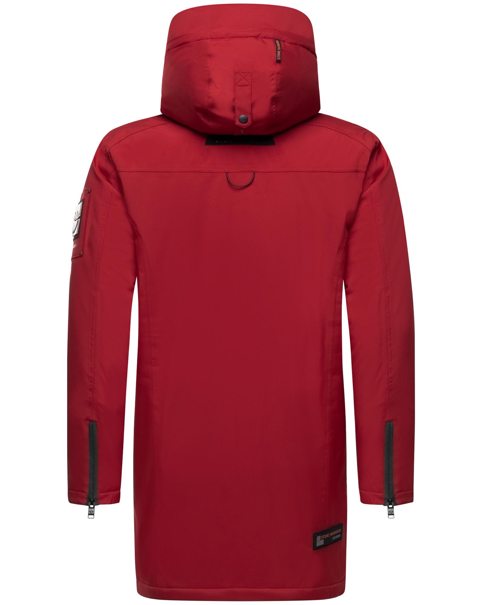 Thumbnail - Stone Harbour Wintermantel "Ragaan", modischer Herren Winterparka mit Teddyfell Futter