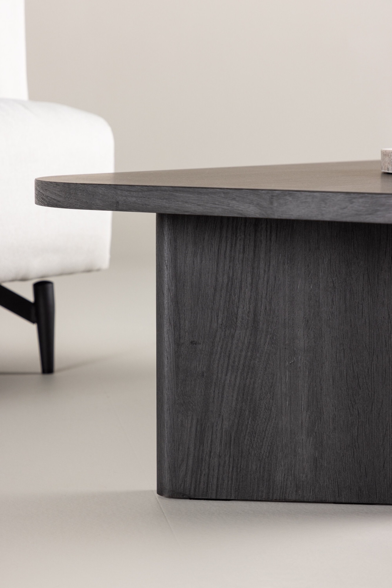 Venture Home Couchtisch Sofatisch, MDF, oval, flach, großzügig, modern